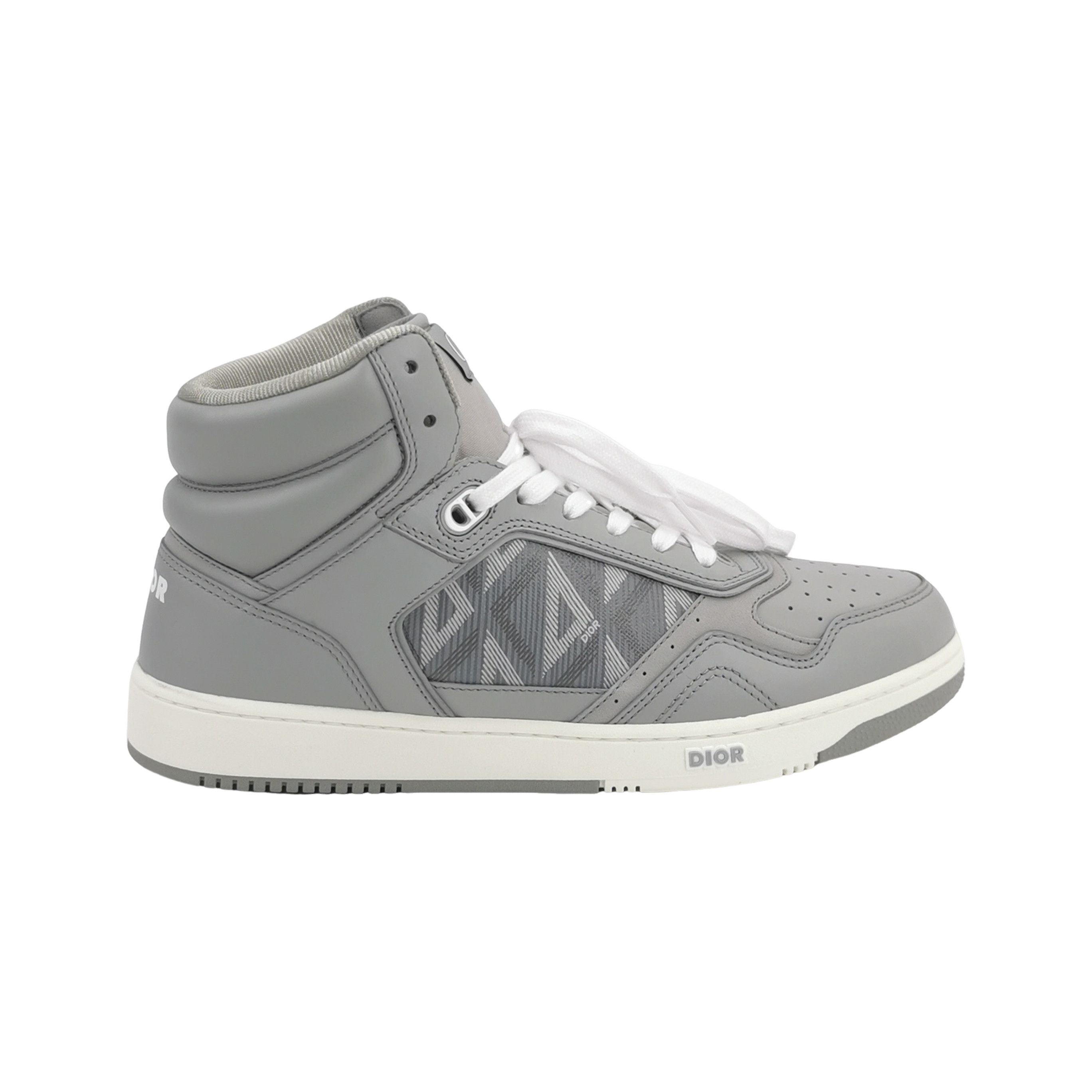 Dior Dior B27 Gray Oblique Hi-Top Sneakers 43 Size US 10 / EU 43 - 2 Thumbnail