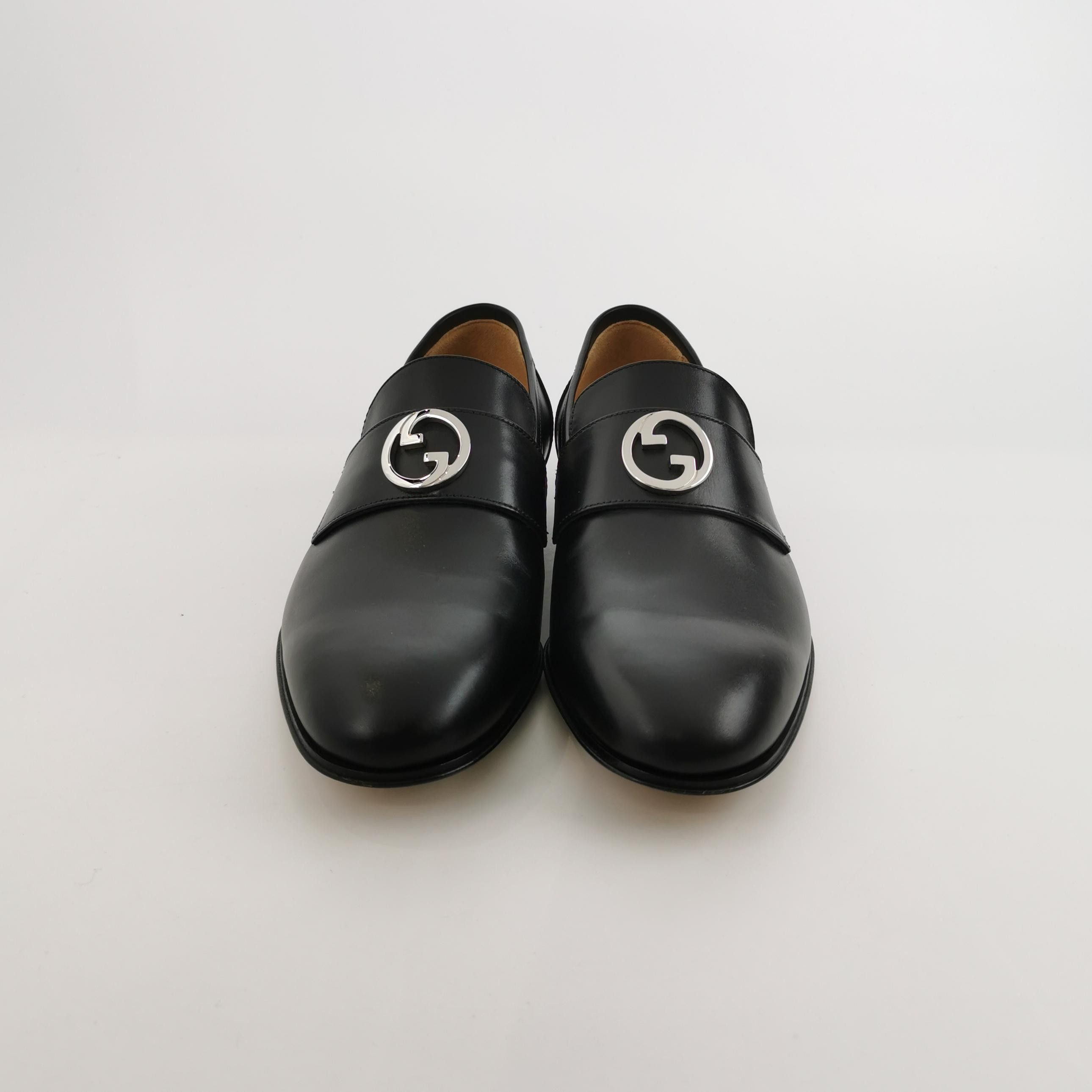 Gucci Gucci Interlocking G Leather Loafers US 5.5 Size US 5.5 / EU 38 - 4 Thumbnail