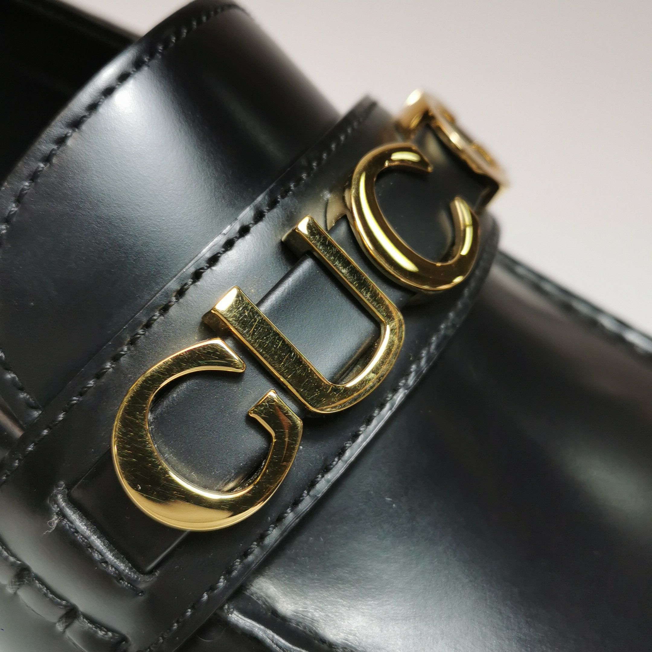 Gucci Gucci Logo Leather Loafers 8.5 Size US 9 / EU 42 - 12 Thumbnail