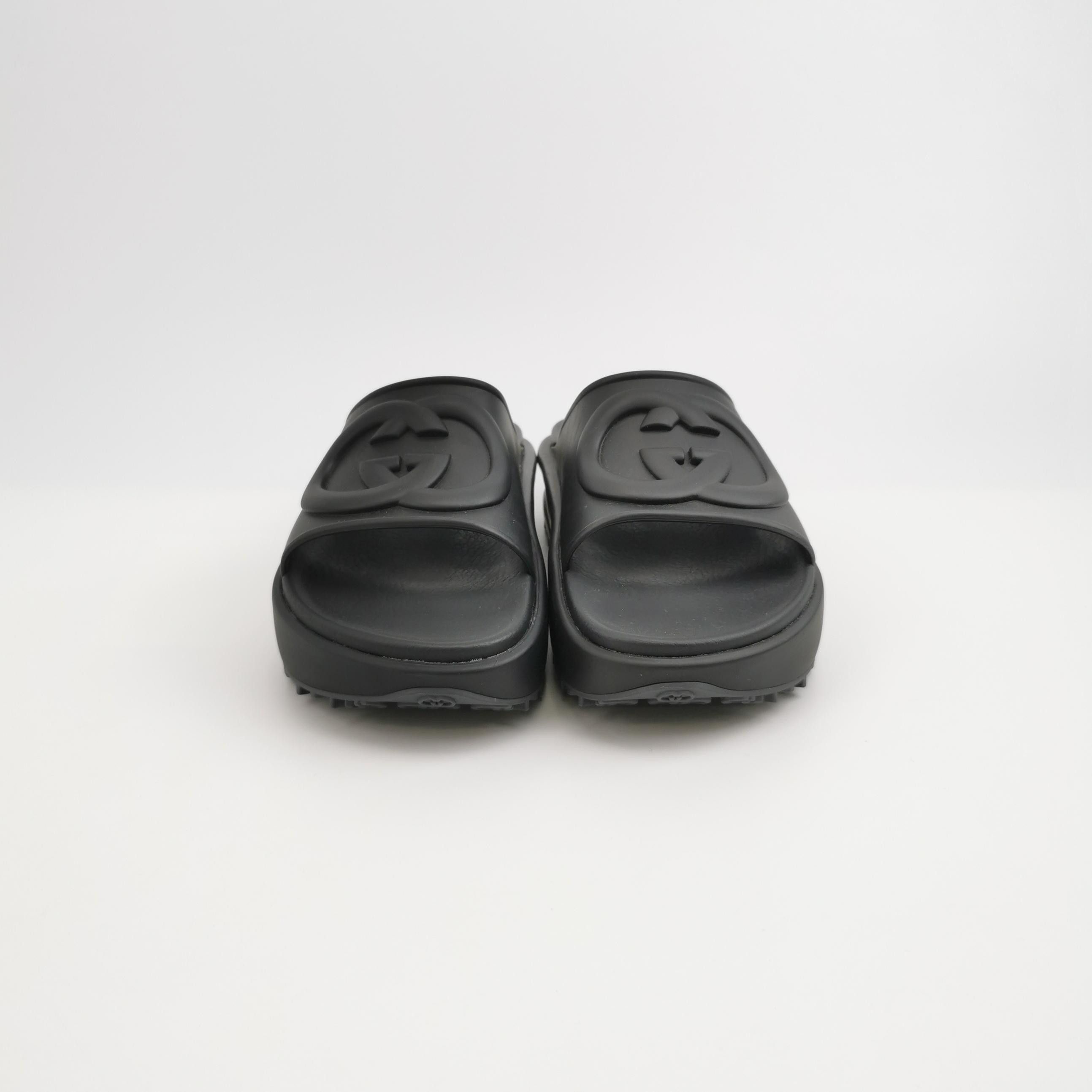 Gucci Gucci Interlocking G Rubber Platform Slides 40 Size US 7 / EU 40 - 4 Thumbnail