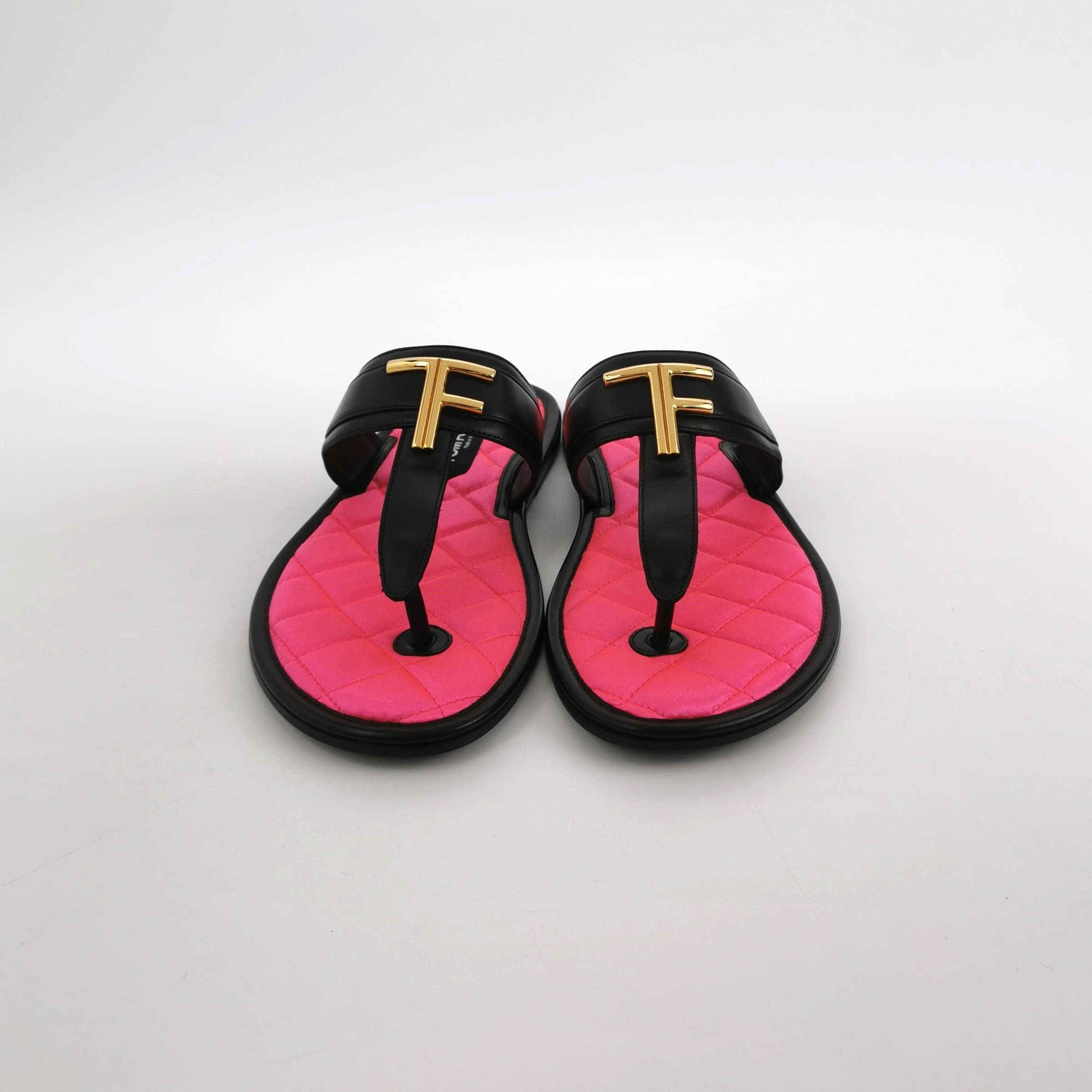 Tom Ford Tom Ford Quilted TF Logo Leather Sandals 10 Size US 10 / EU 43 - 4 Thumbnail