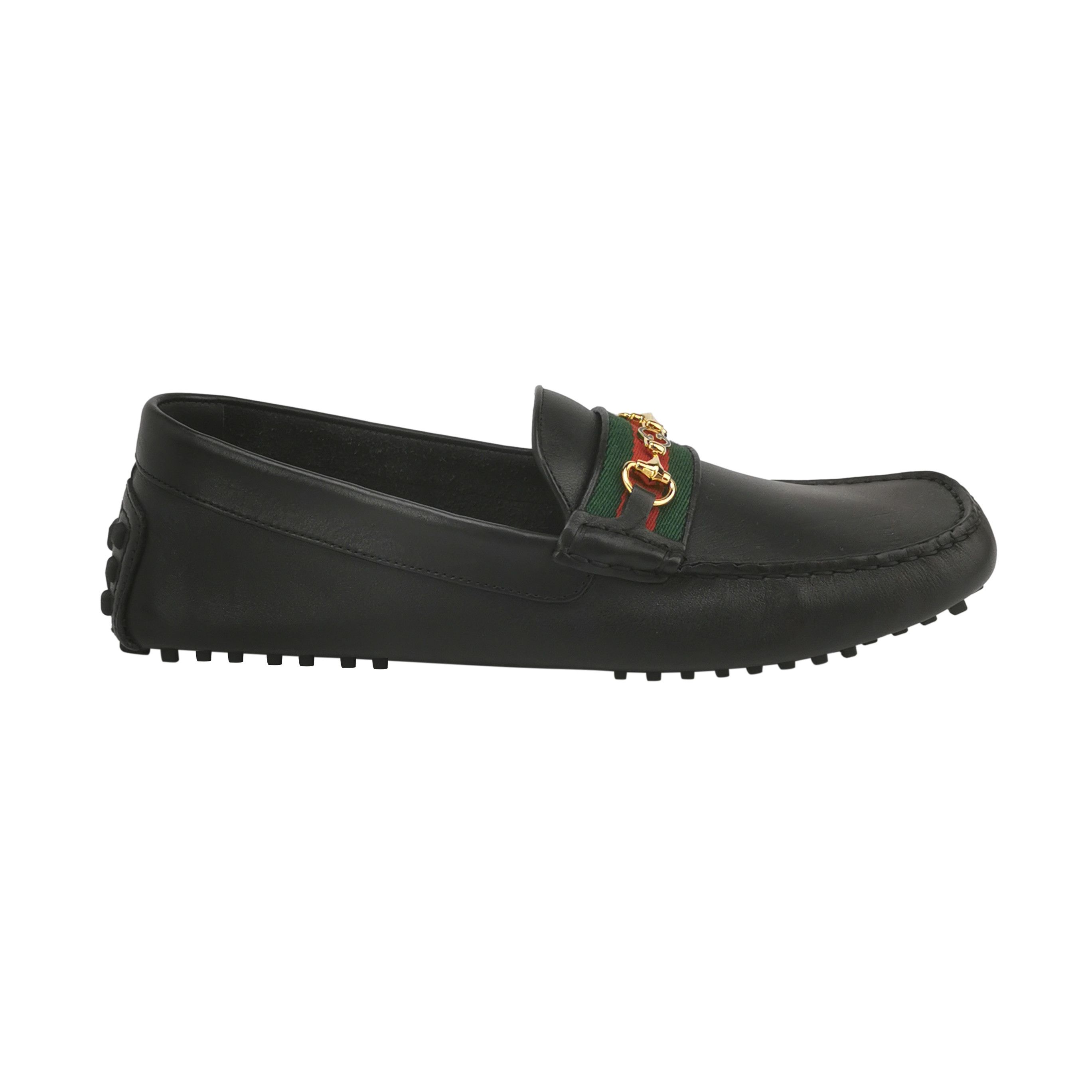 Gucci Gucci Webbing Horsebit Leather Loafers 43 Size US 10 / EU 43 - 2 Thumbnail