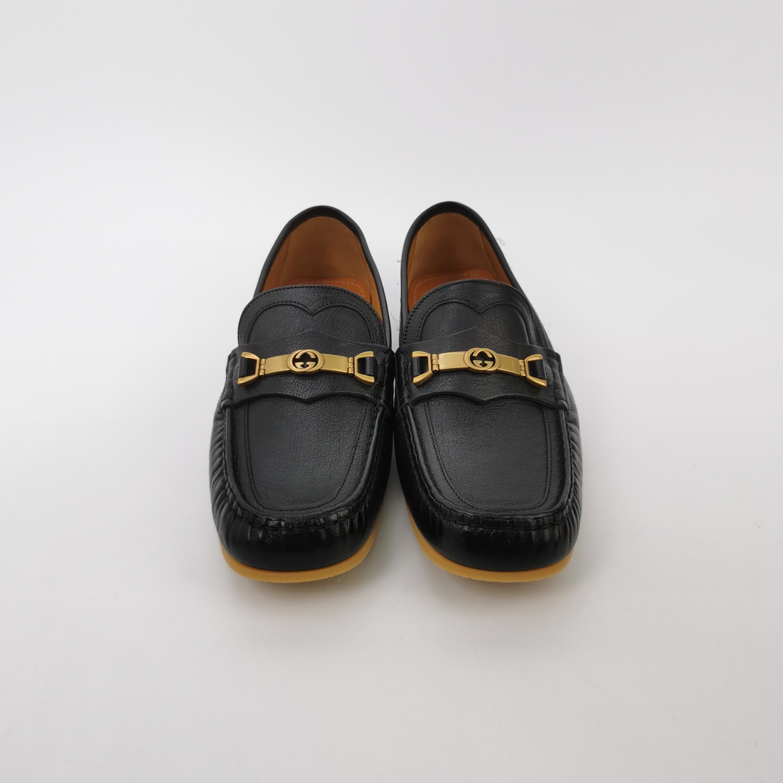 Gucci Gucci Interlocking G Leather Loafers US 11 Size US 11 / EU 44 - 4 Thumbnail