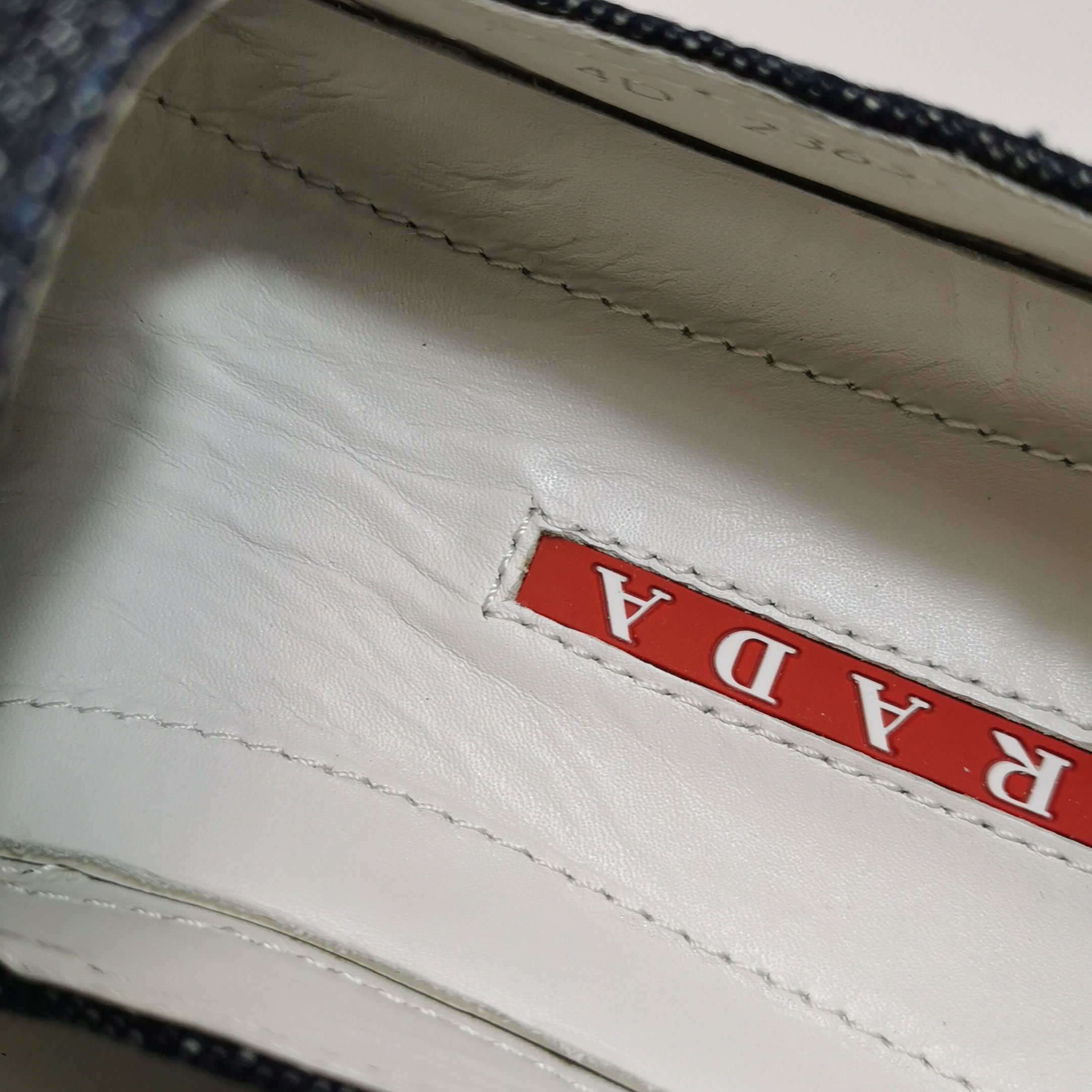 Prada Prada Denim Canvas Espadrille Slip Ons 40 Size US 6 / EU 39 - 11 Thumbnail