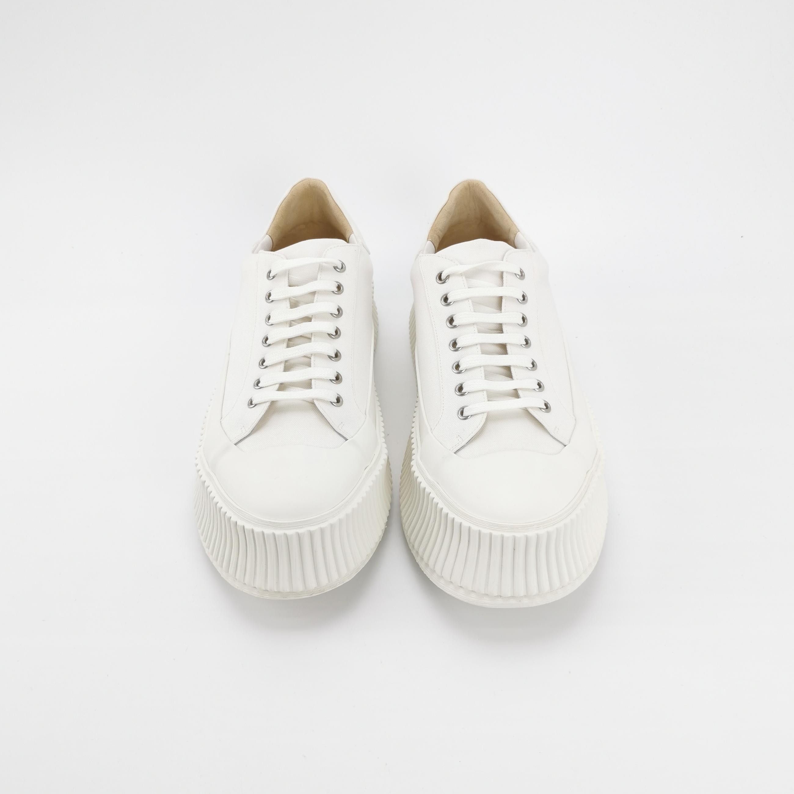 Jil Sander Jil Sander Canvas Platform Low-Top Sneakers 45 Size US 12 / EU 45 - 4 Thumbnail