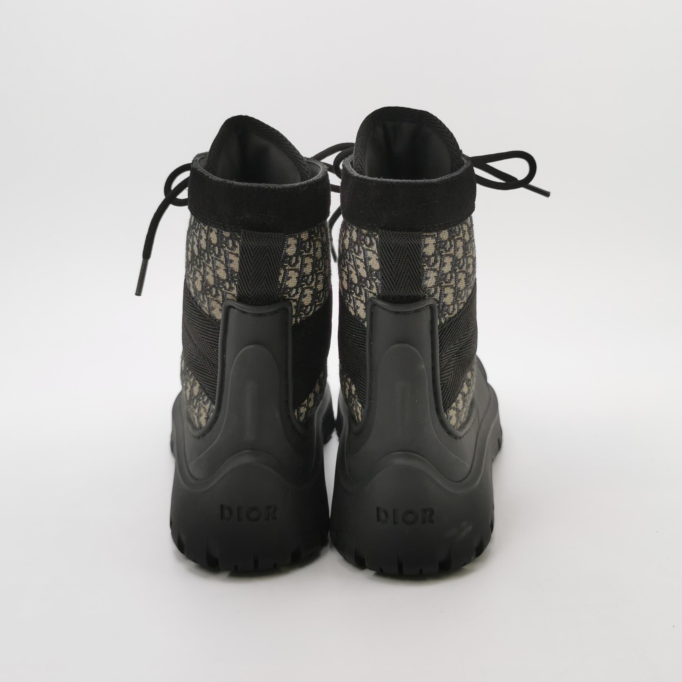Dior Dior Oblique Canvas Lace-Up Boots 41 Size US 8 / EU 41 - 5 Thumbnail