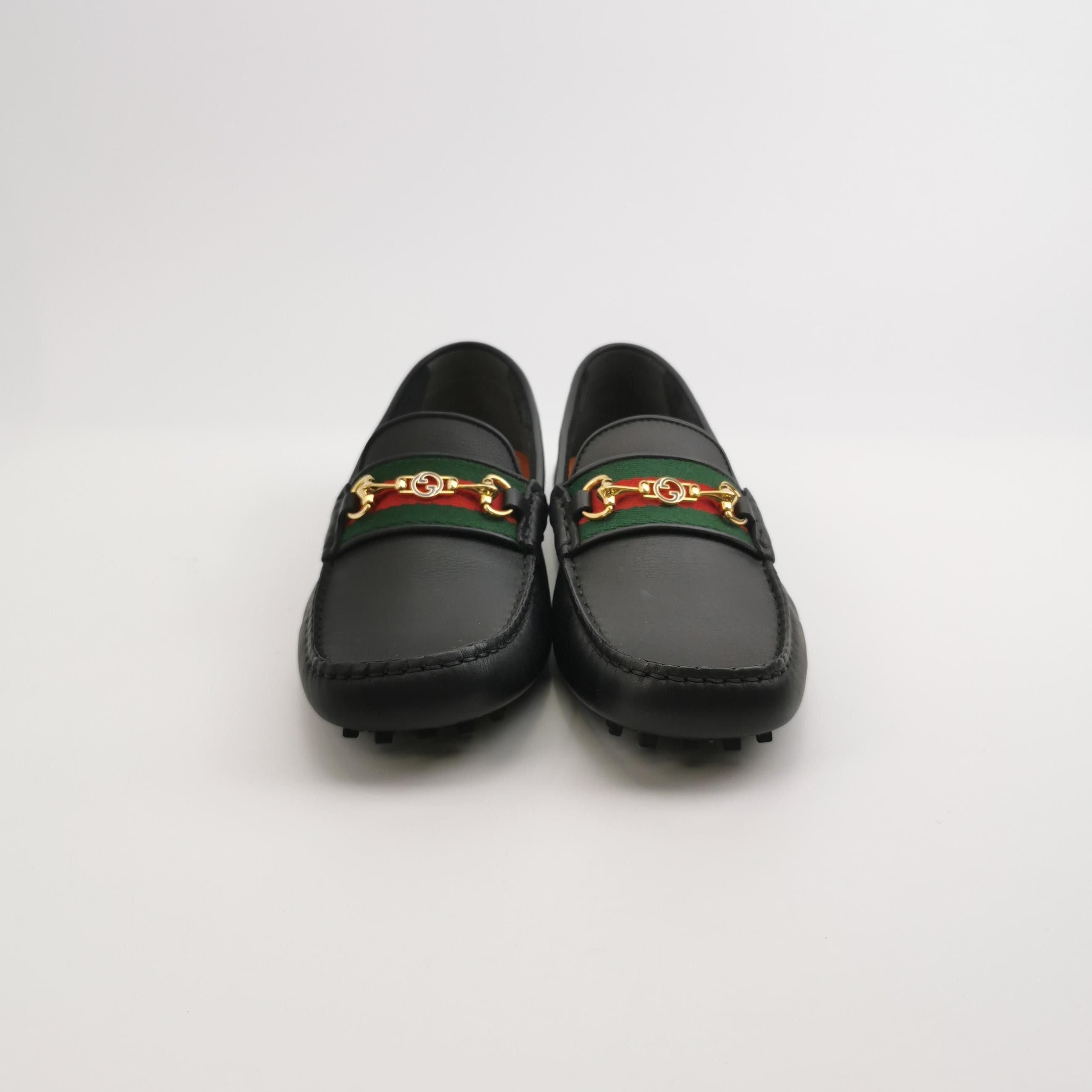 Gucci Gucci Horsebit Web Leather Drivers Size EU 39 Size US 6 / EU 39 - 4 Thumbnail