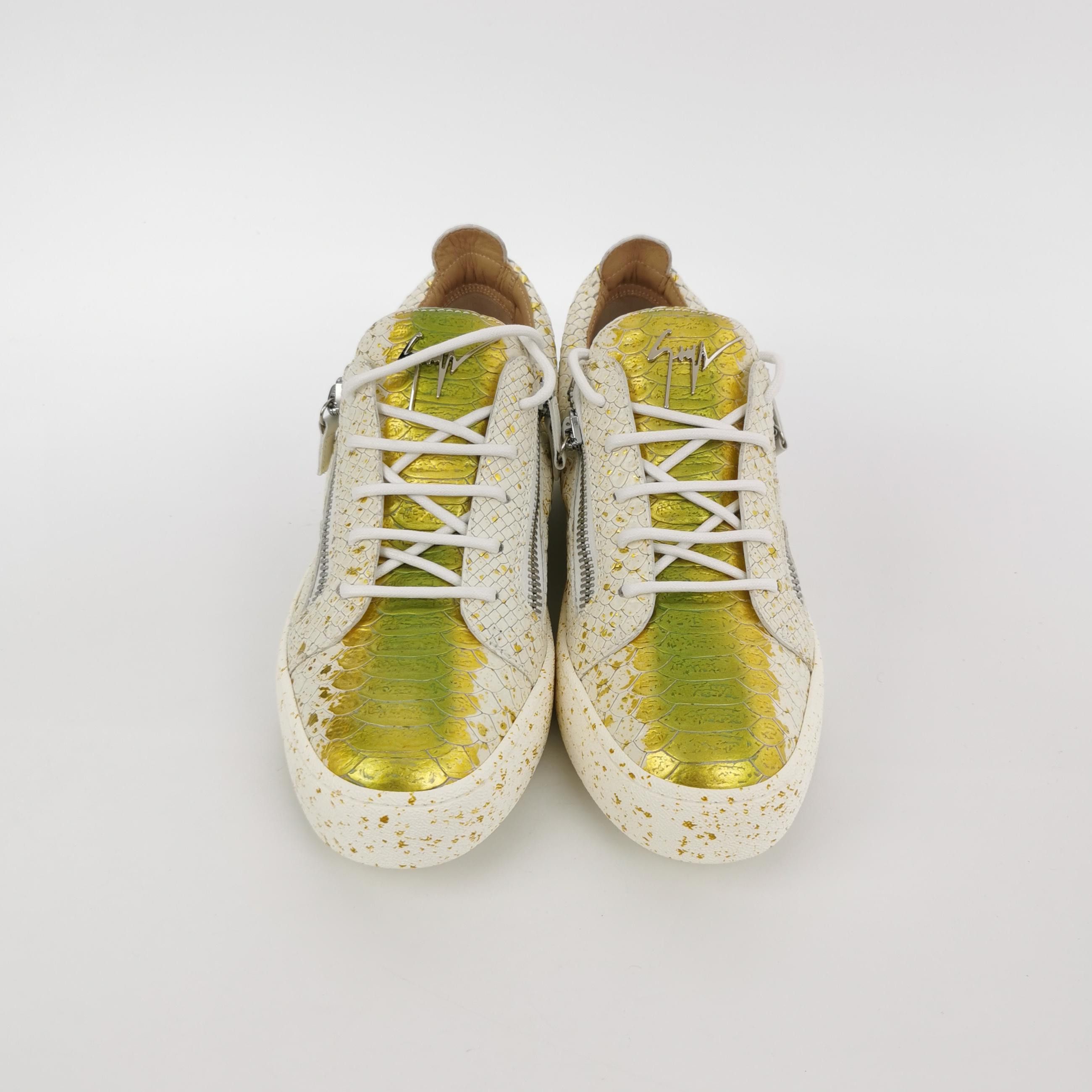 Giuseppe Zanotti Giuseppe Zanotti Snake Effect Low-Top Sneakers 42 Size US 9 / EU 42 - 4 Thumbnail