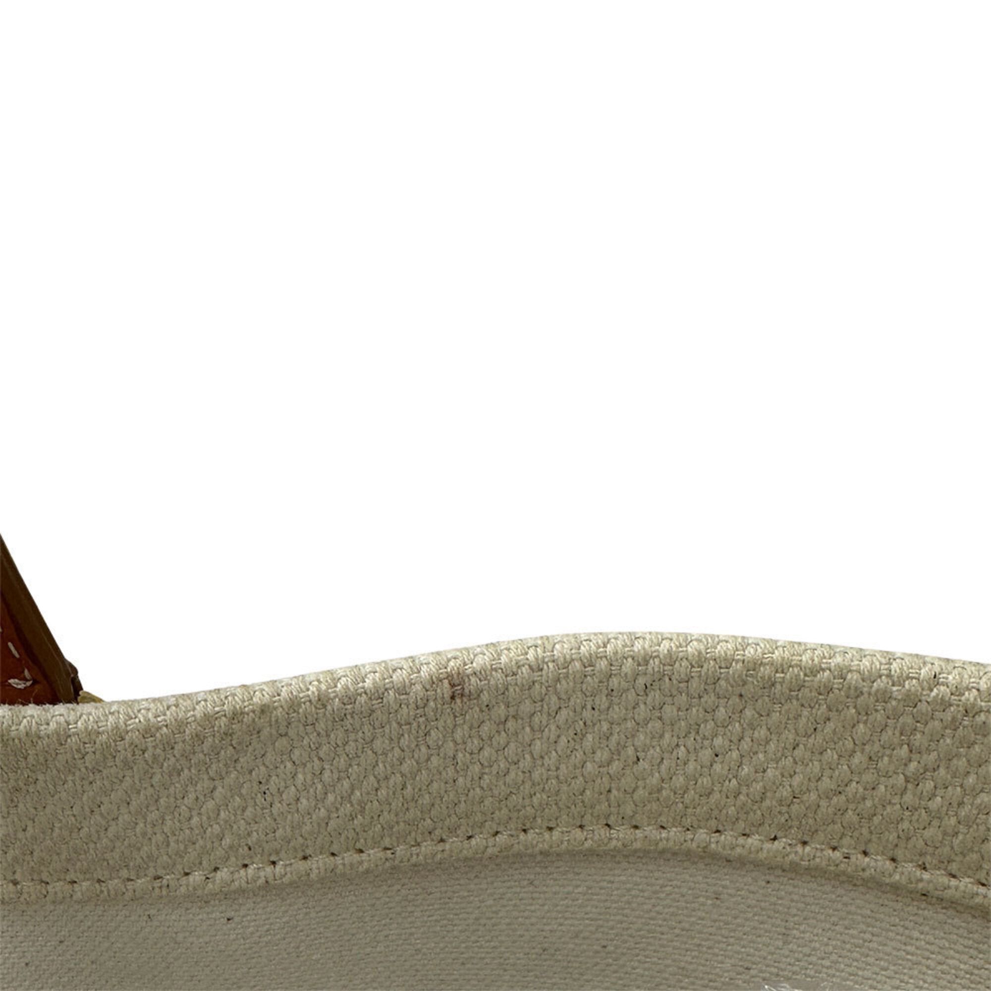 Celine Celine handbag, women's brand tote bag, canvas, horizontal design, Cabas, white, brown. Size ONE SIZE - 9 Thumbnail