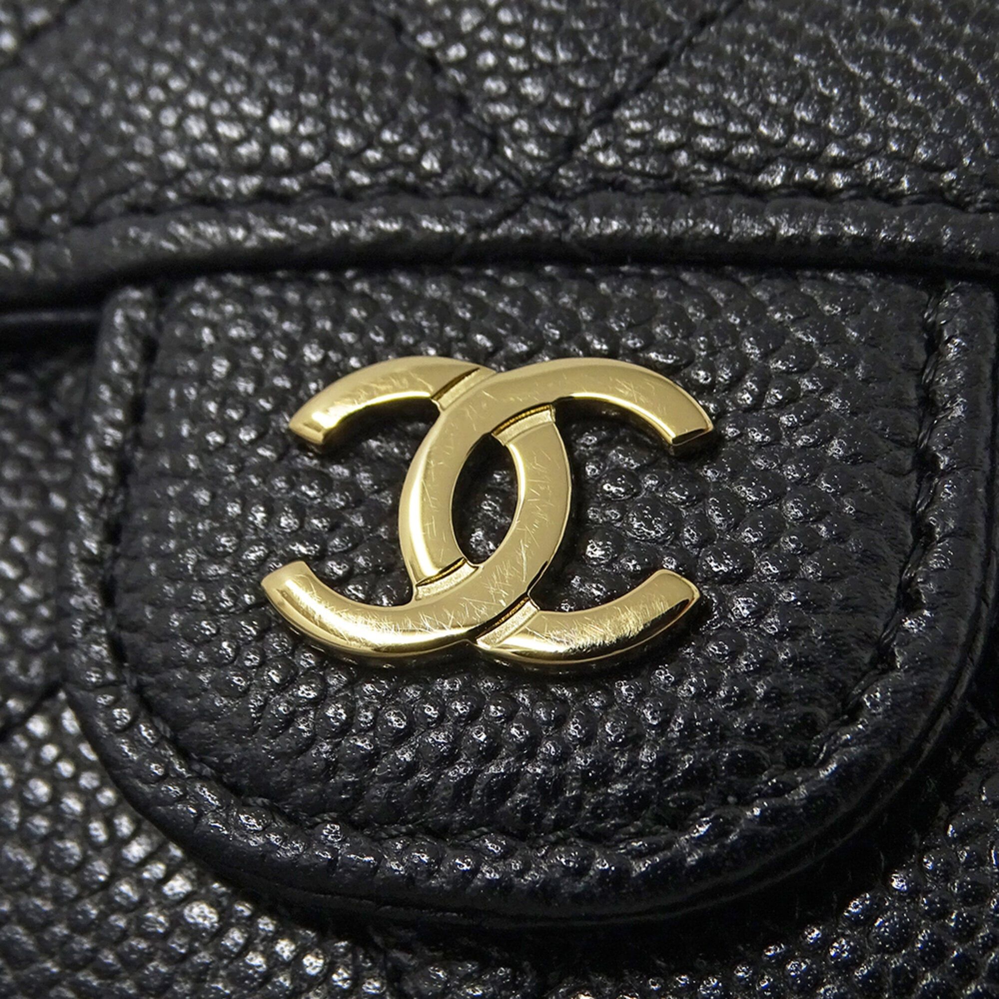 Chanel Chanel Matelassé Women's Tri-fold Wallet, Caviar Leather, Black with Gold Hardware, Mini Wallet Size ONE SIZE - 10 Thumbnail