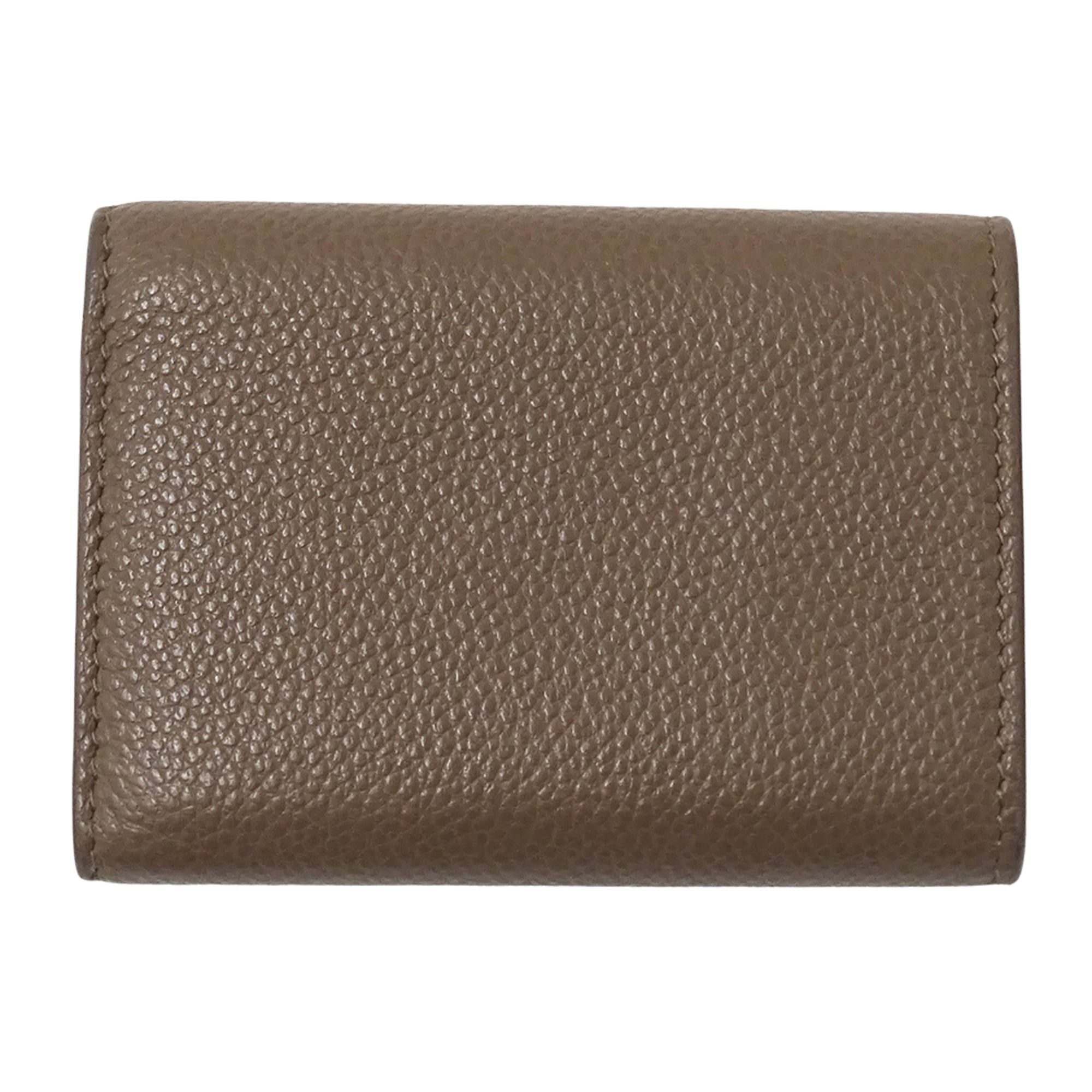 Saint Laurent Paris Saint Laurent women's trifold wallet, leather, taupe, 620287, logo, mini wallet. Size ONE SIZE - 2 Thumbnail