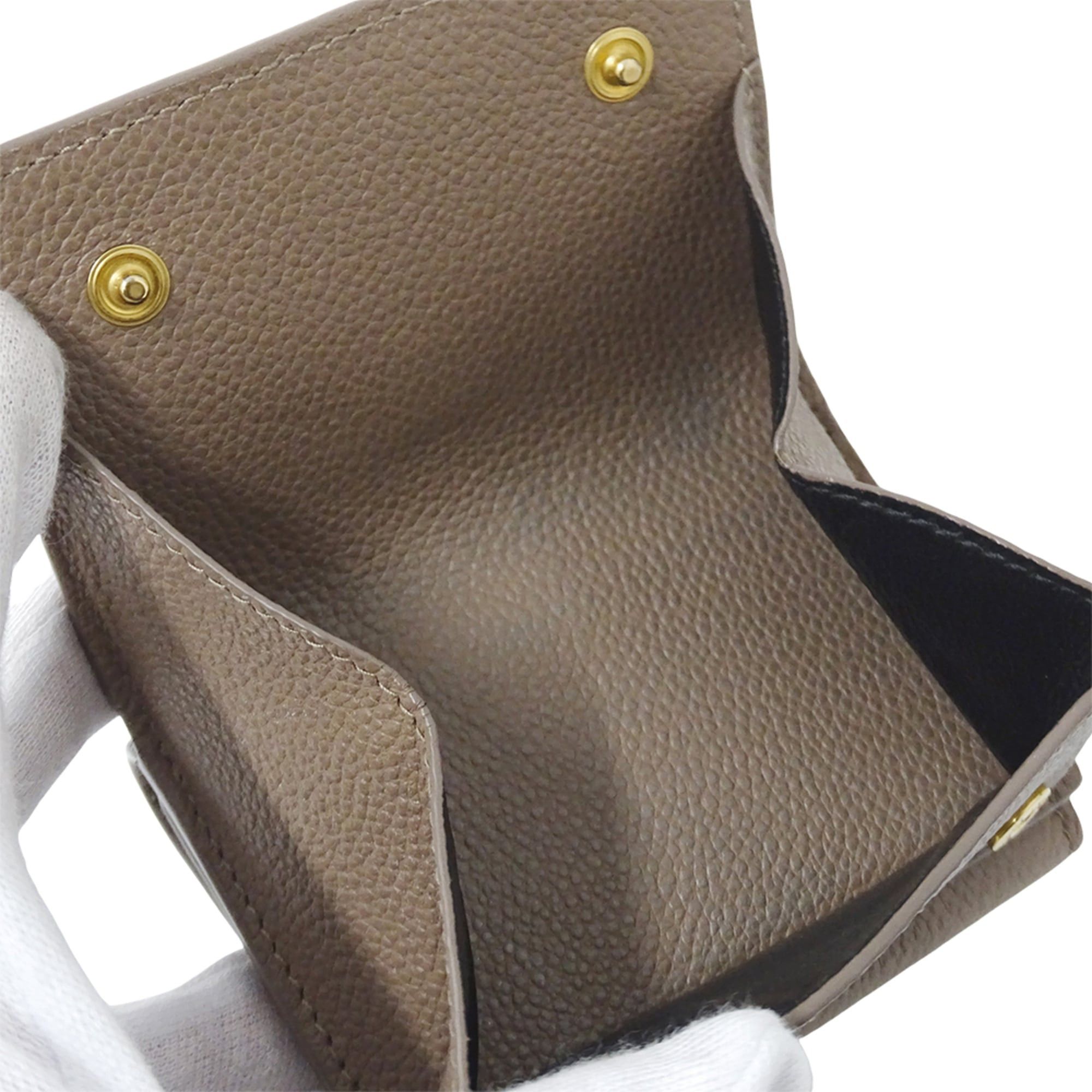 Saint Laurent Paris Saint Laurent women's trifold wallet, leather, taupe, 620287, logo, mini wallet. Size ONE SIZE - 7 Thumbnail