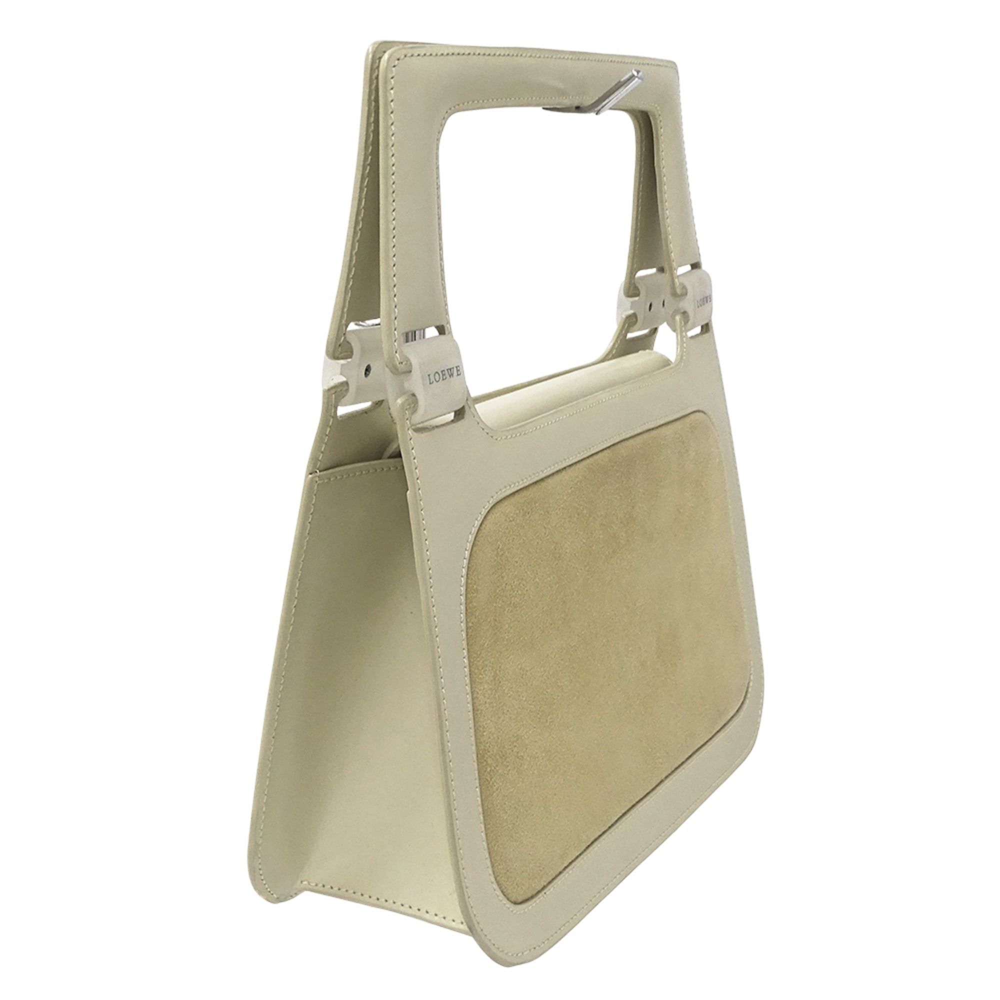 Loewe Loewe handbag for women, brand name, suede leather, beige. Size ONE SIZE - 4 Thumbnail