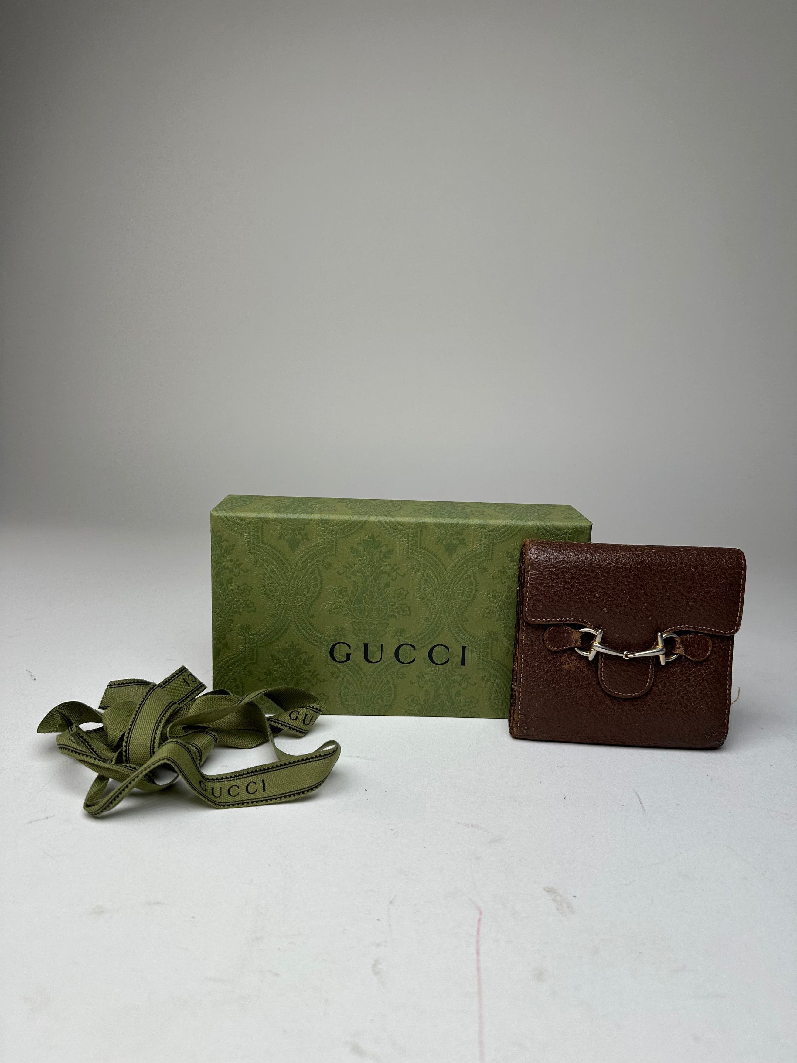 Gucci Vintage Horsebit 1955 Leather Bifold Wallet Brown Size ONE SIZE - 10 Thumbnail