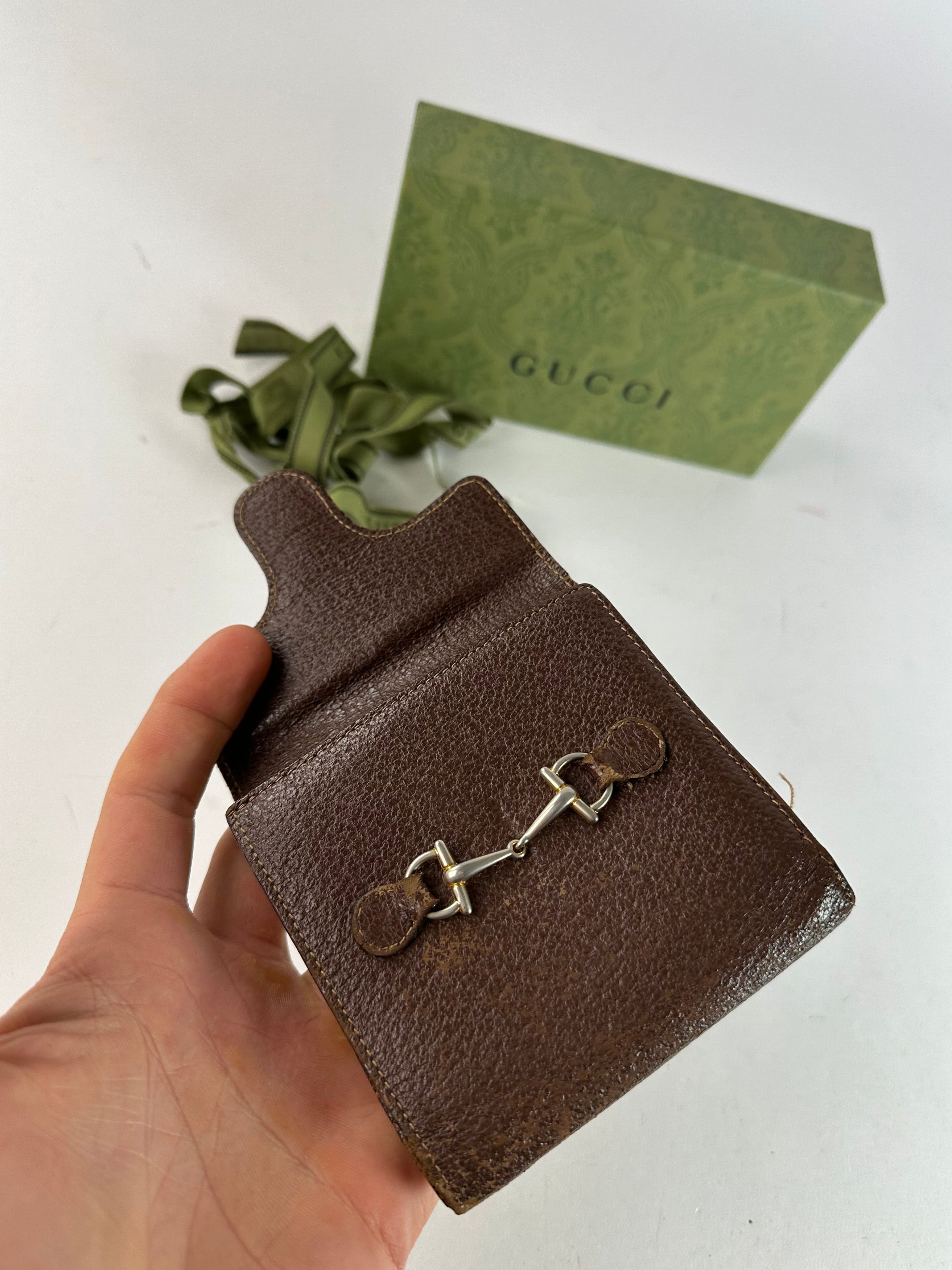 Gucci Vintage Horsebit 1955 Leather Bifold Wallet Brown Size ONE SIZE - 3 Thumbnail
