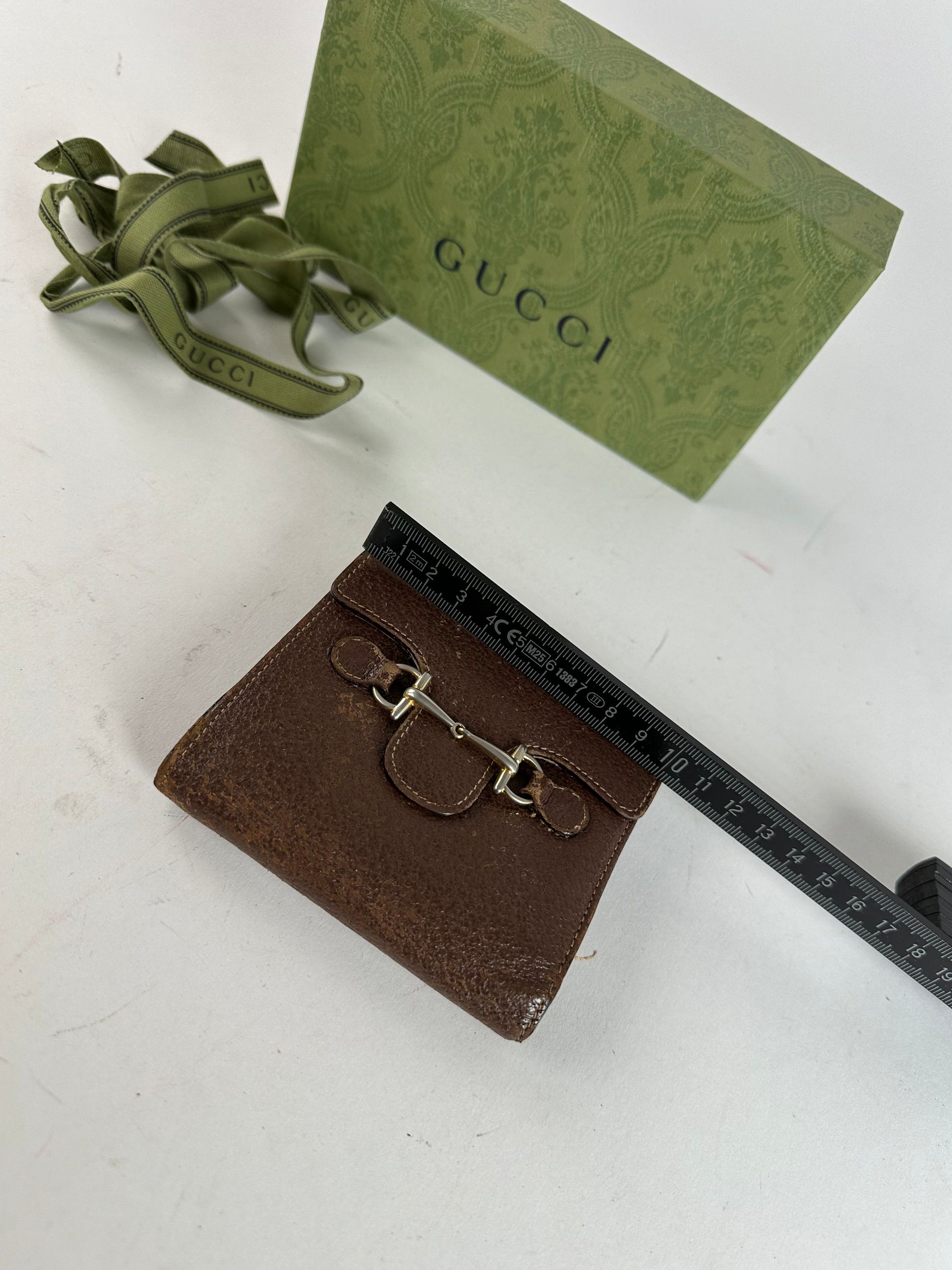 Gucci Vintage Horsebit 1955 Leather Bifold Wallet Brown Size ONE SIZE - 8 Thumbnail