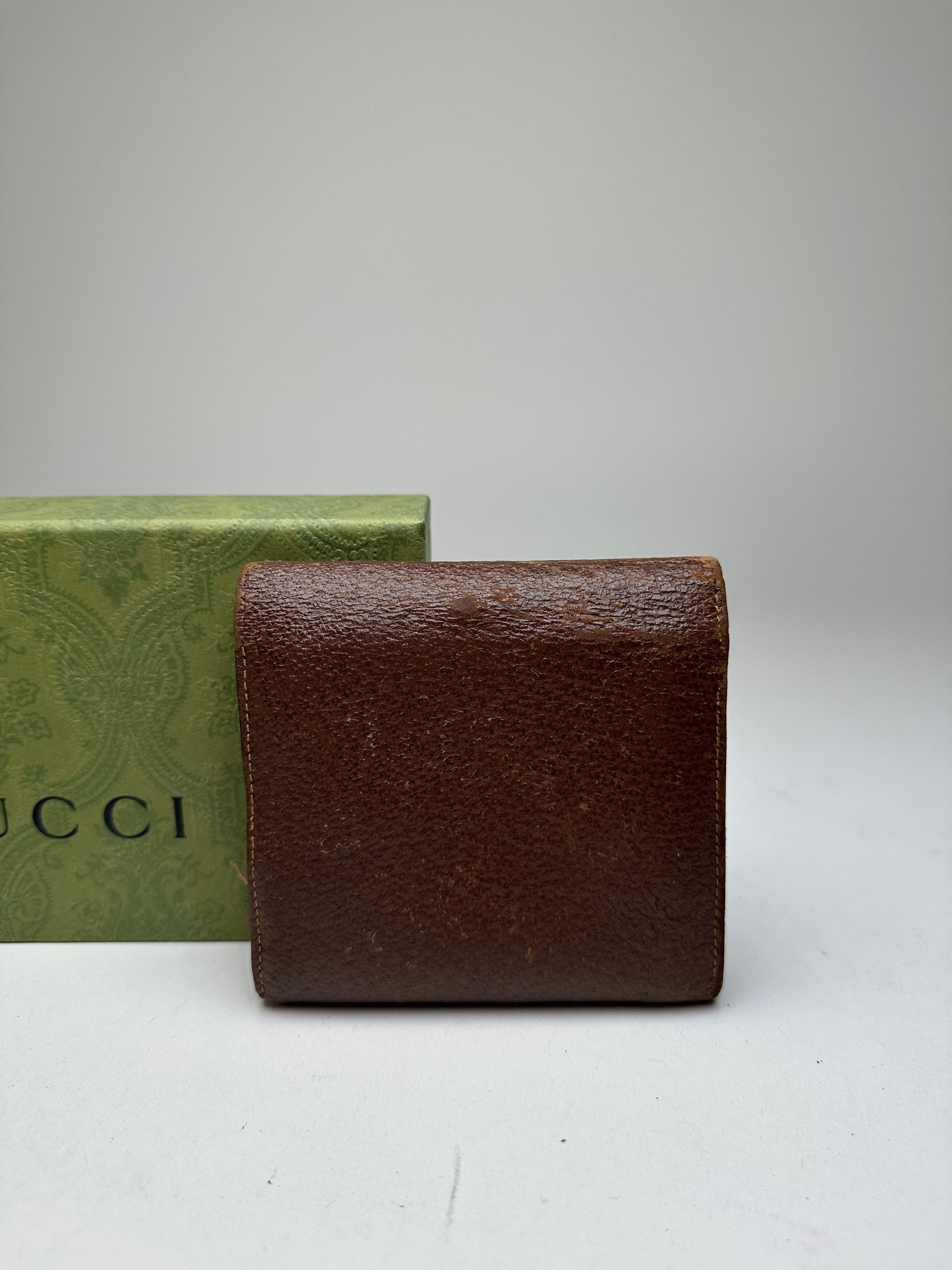 Gucci Vintage Horsebit 1955 Leather Bifold Wallet Brown Size ONE SIZE - 11 Thumbnail