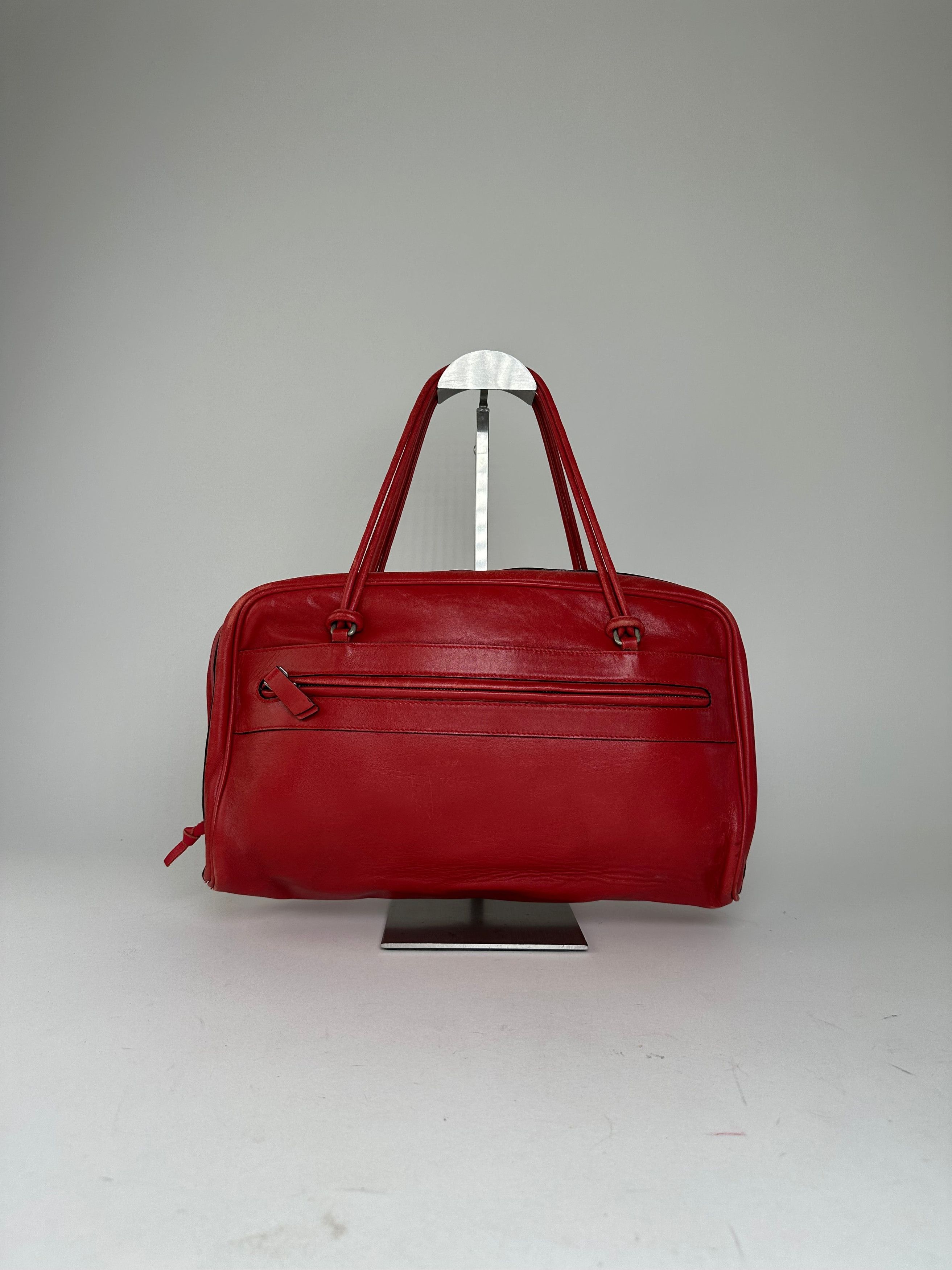 Marni Vintage Leather Bowling Bag Tomato Red Size ONE SIZE - 11 Thumbnail