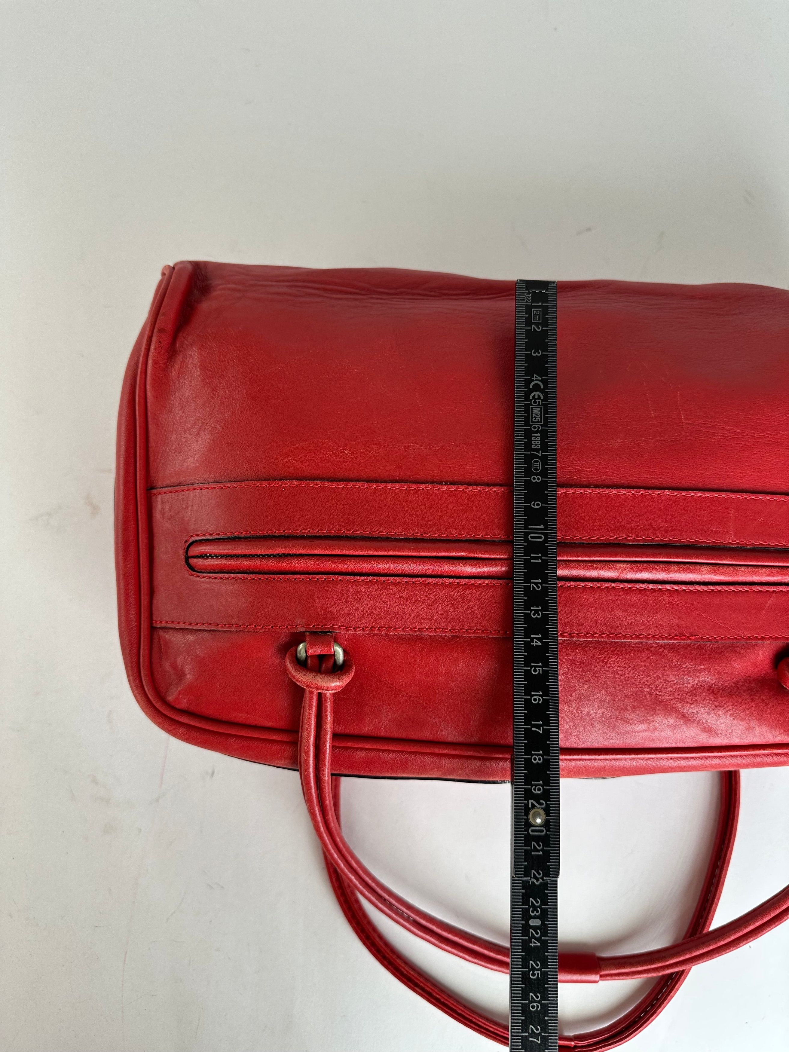 Marni Vintage Leather Bowling Bag Tomato Red Size ONE SIZE - 13 Thumbnail