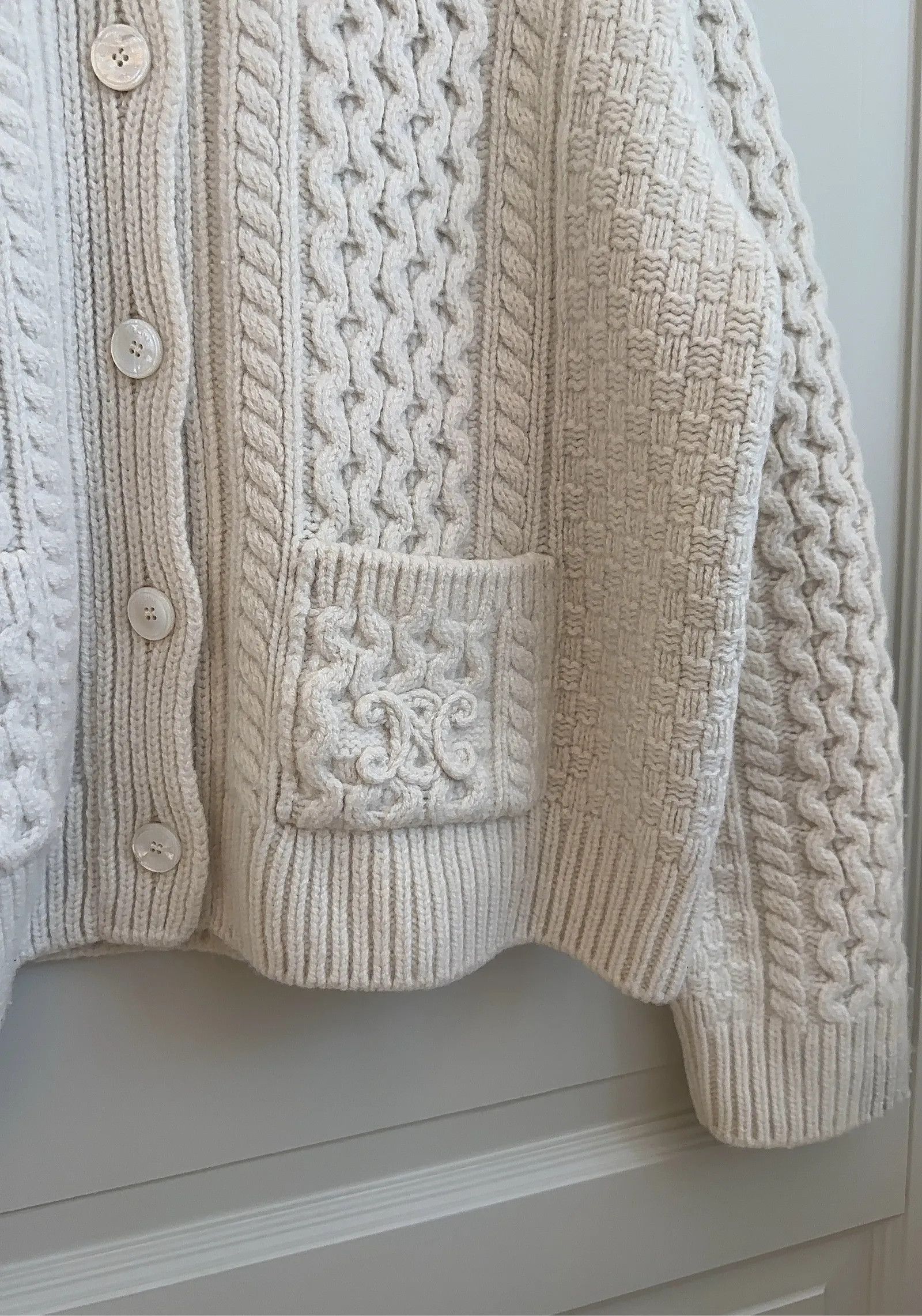 Celine Celine Cardigan Size L / US 10 / IT 46 - 2 Thumbnail