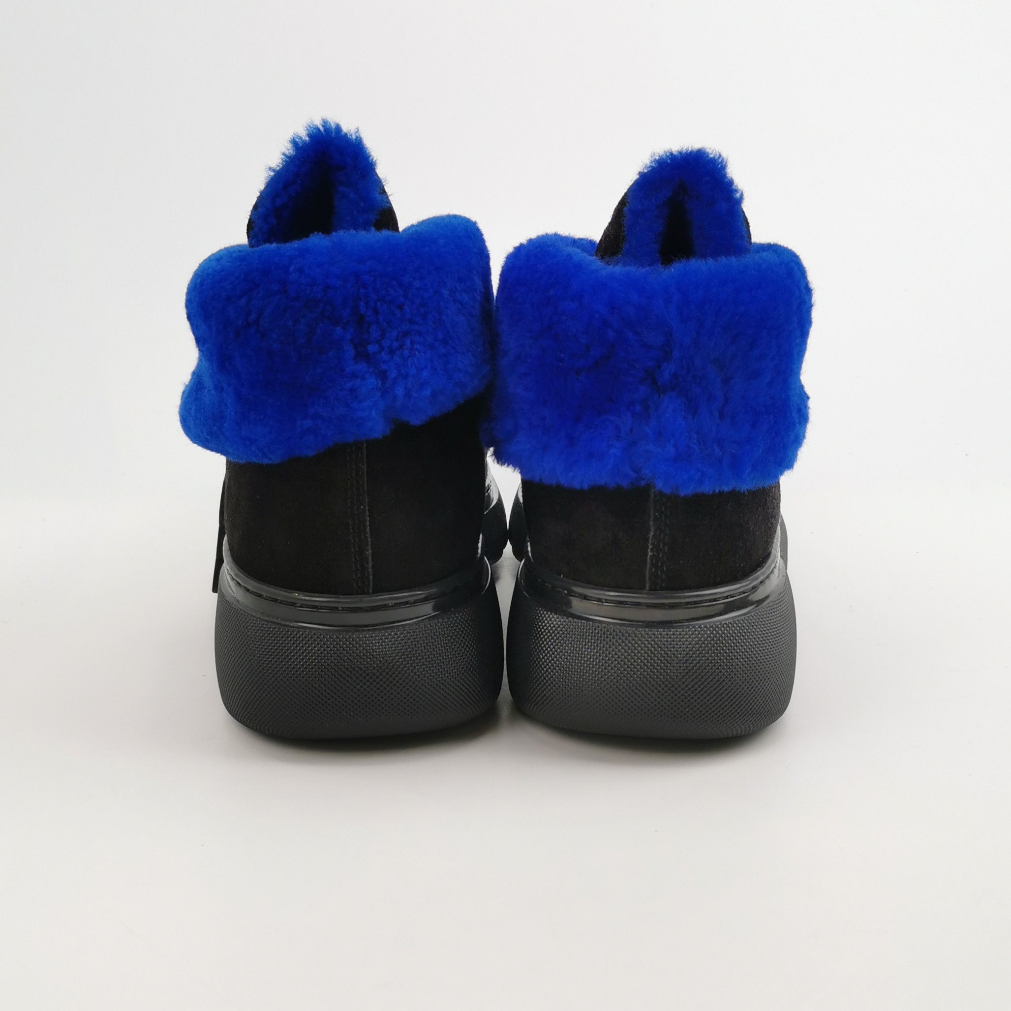 Burberry Burberry Blue Shearling Trim Suede Boots 43 Size US 10 / EU 43 - 5 Thumbnail