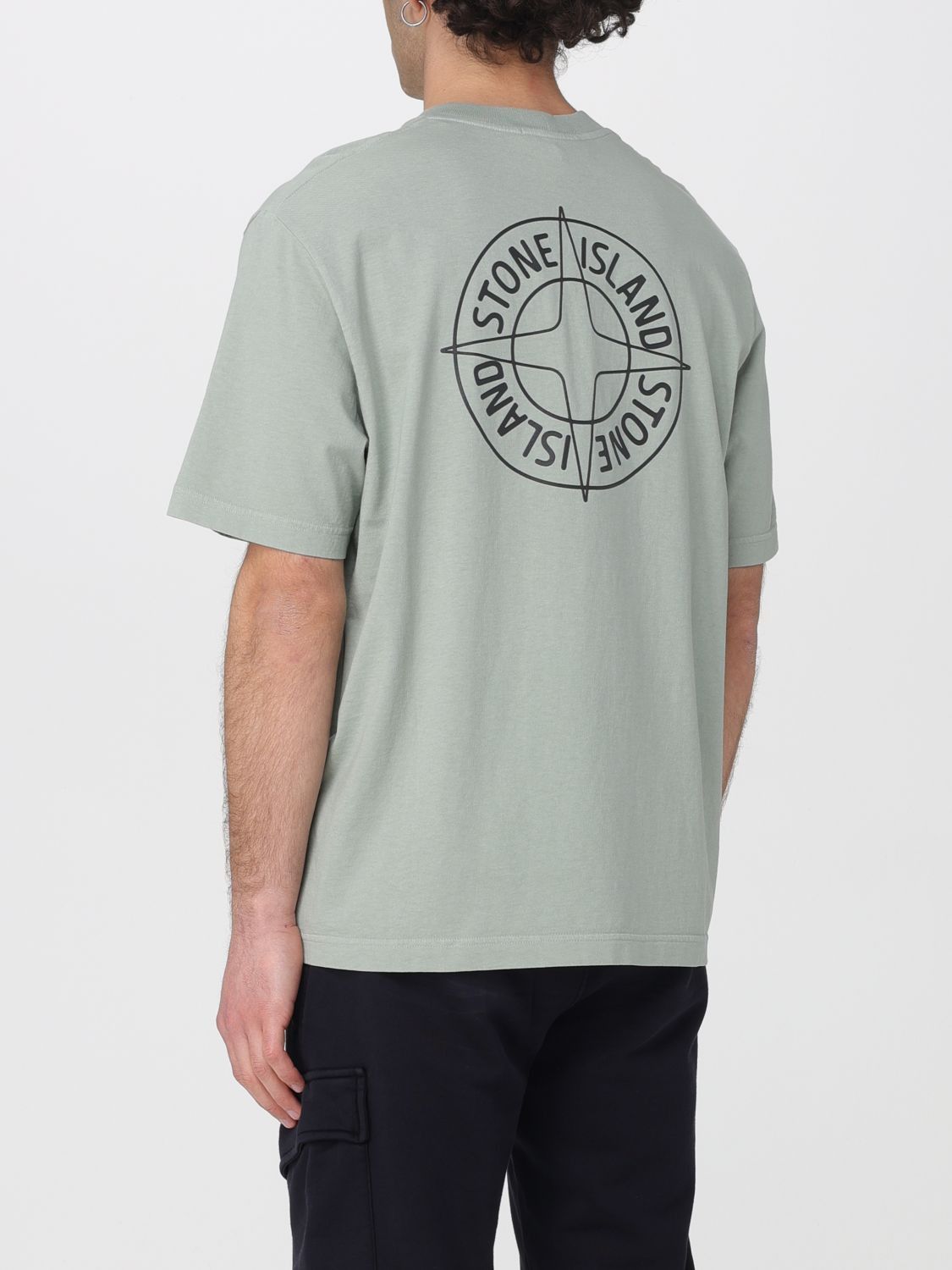 Stone Island Stone Island T-Shirt Men Sage Size US XXL / EU 58 / 5 - 2 Thumbnail