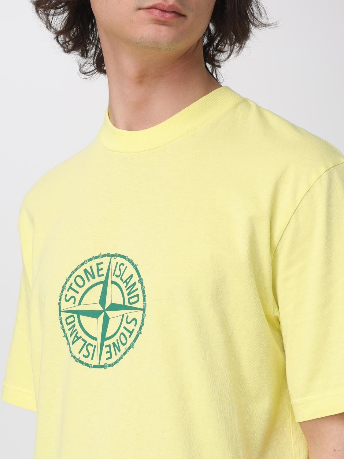 Stone Island Stone Island T-Shirt Men Yellow Size US XXL / EU 58 / 5 - 3 Thumbnail