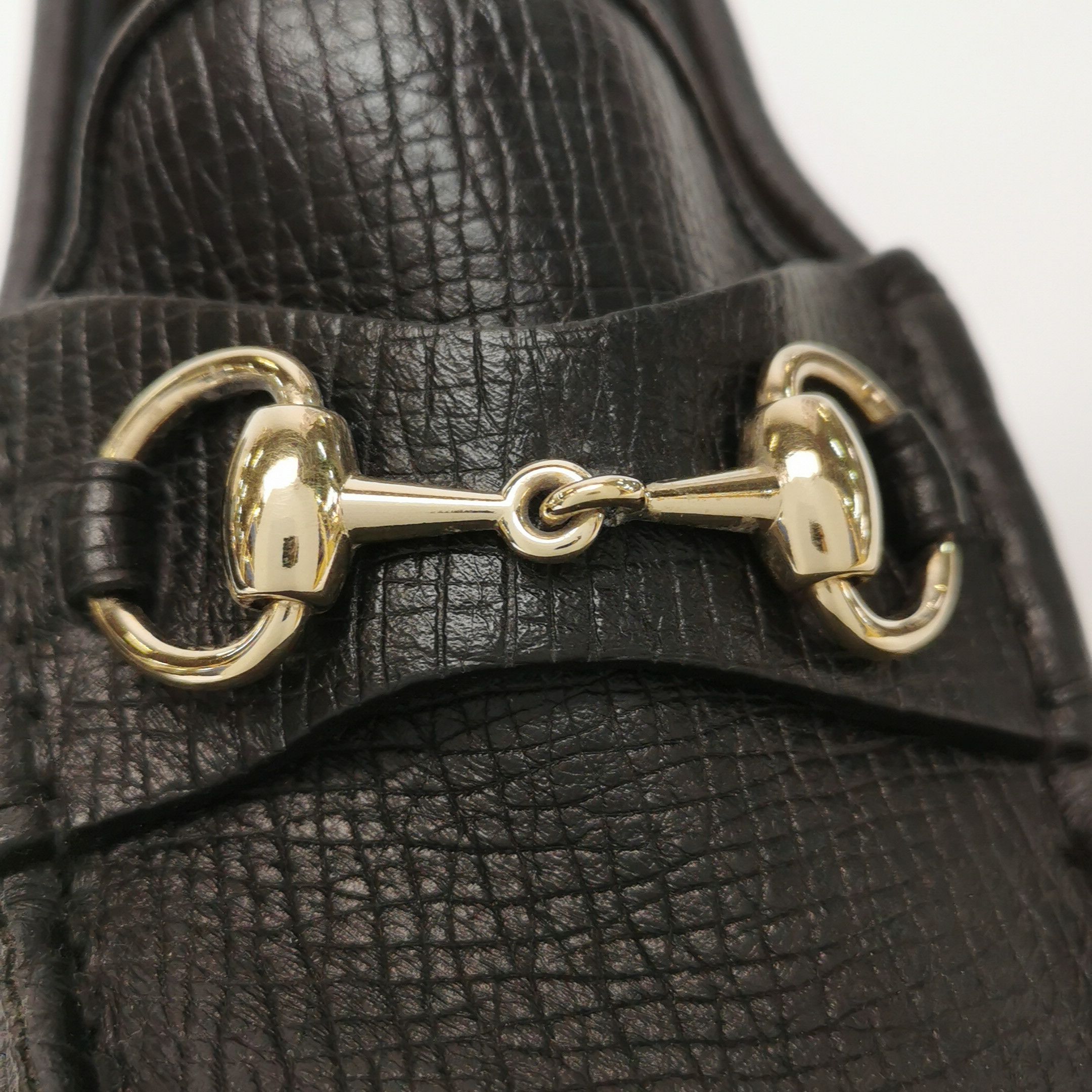 Gucci Gucci Pebbled Leather Horsebit Loafers 40.5 Size US 7 / EU 40 - 10 Thumbnail