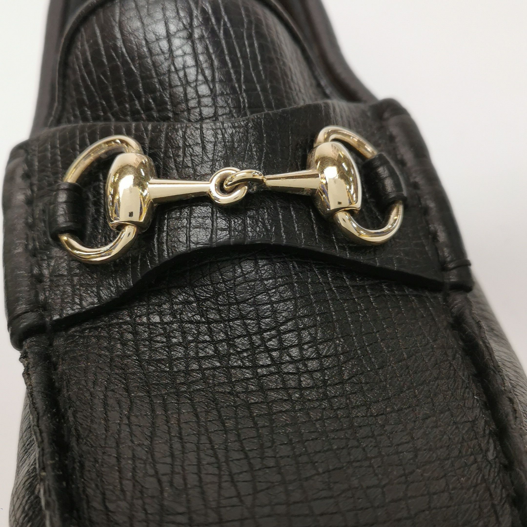 Gucci Gucci Pebbled Leather Horsebit Loafers 40.5 Size US 7 / EU 40 - 11 Thumbnail