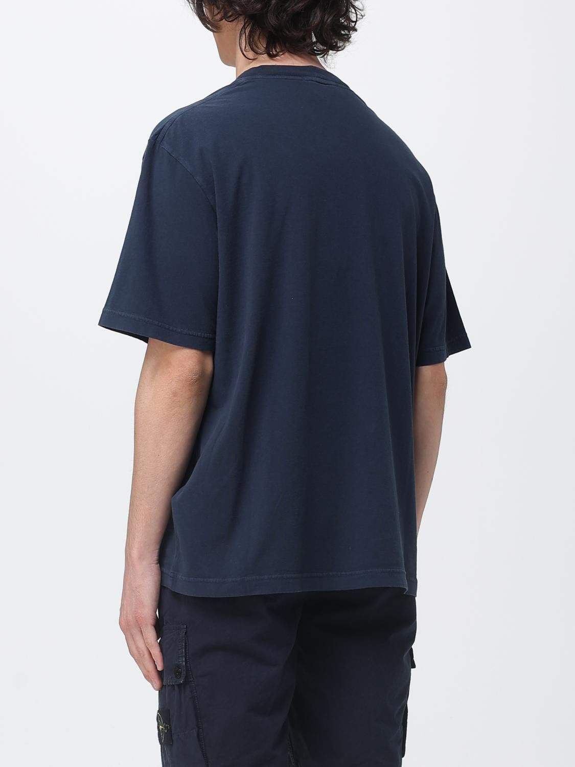 Stone Island Stone Island T-Shirt Men Navy Size US M / EU 48-50 / 2 - 2 Thumbnail