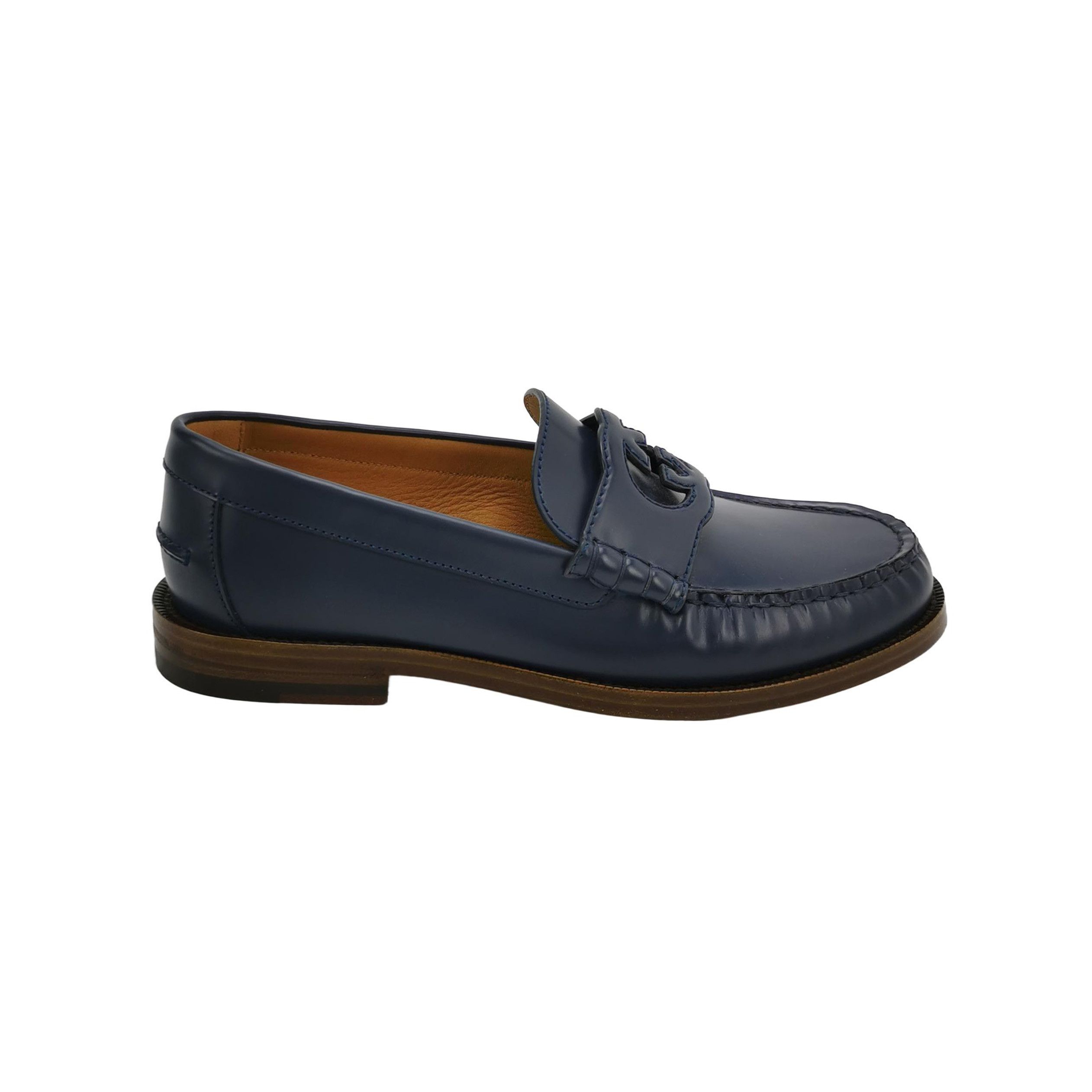 Gucci Gucci Interlocking G Leather Loafers 41 Size US 8 / EU 41 - 2 Thumbnail