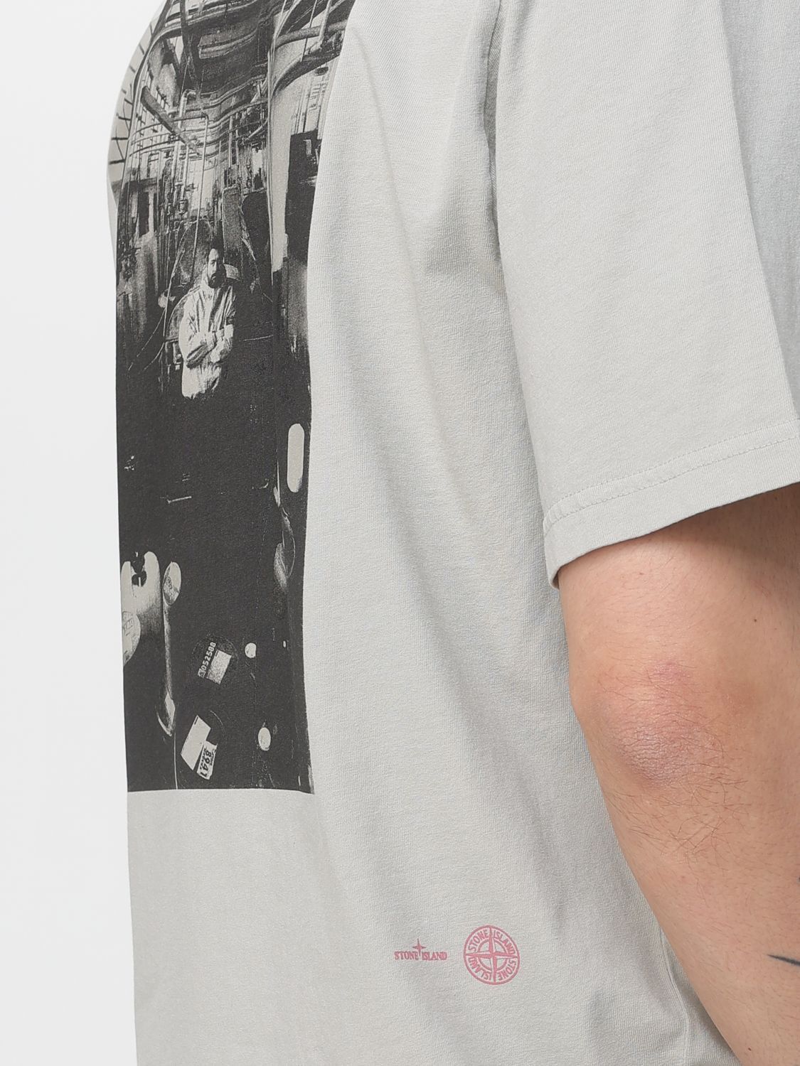Stone Island Stone Island T-Shirt Men Grey Size US L / EU 52-54 / 3 - 3 Thumbnail