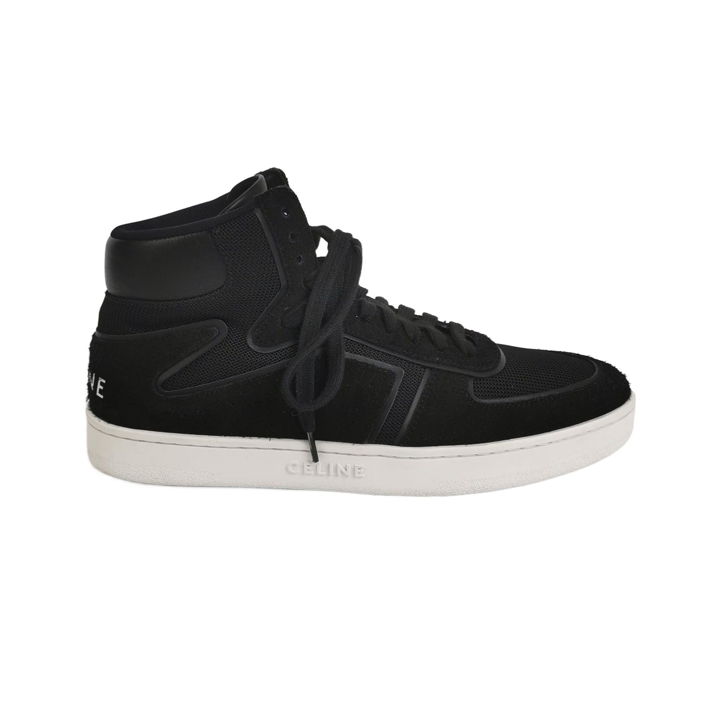 Celine Celine Logo Suede High-Top Sneakers Size 41 Size US 8 / EU 41 - 2 Thumbnail