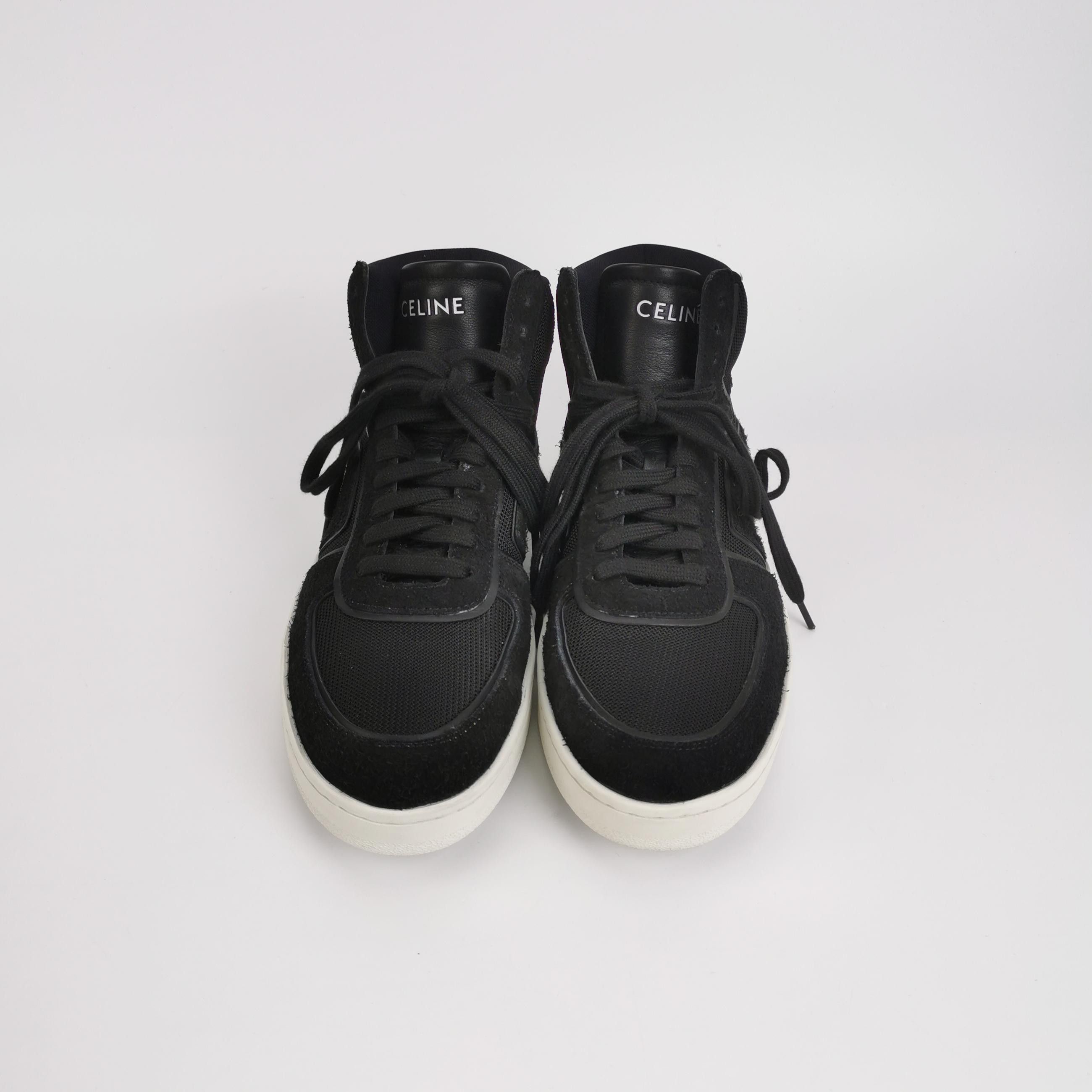 Celine Celine Logo Suede High-Top Sneakers Size 41 Size US 8 / EU 41 - 4 Thumbnail