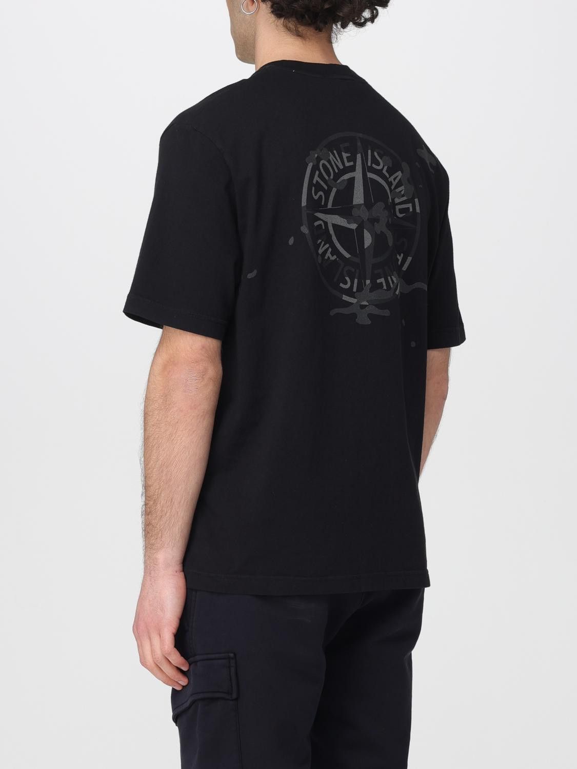 Stone Island Stone Island T-Shirt Men Black Size US XL / EU 56 / 4 - 2 Thumbnail