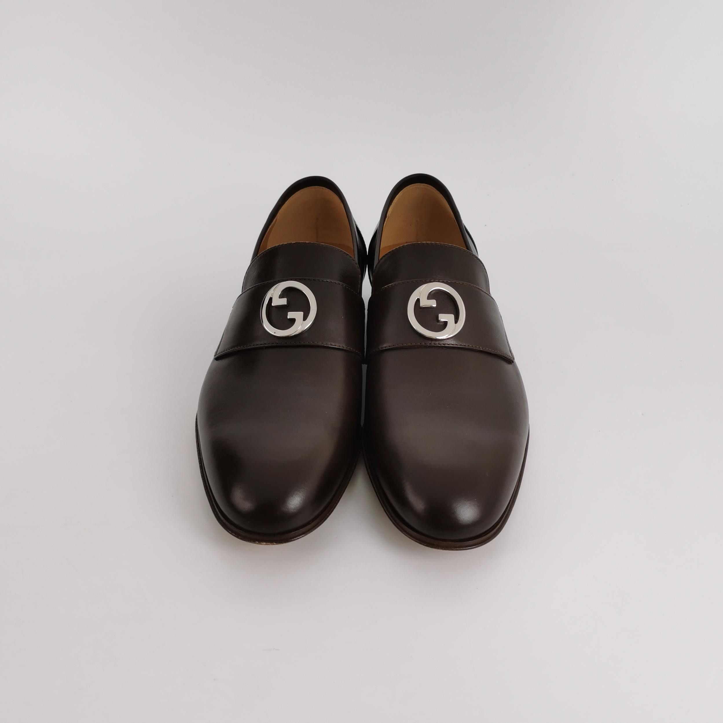 Gucci Gucci Interlocking G Leather Loafers Size 5 Size US 6 / EU 39 - 4 Thumbnail