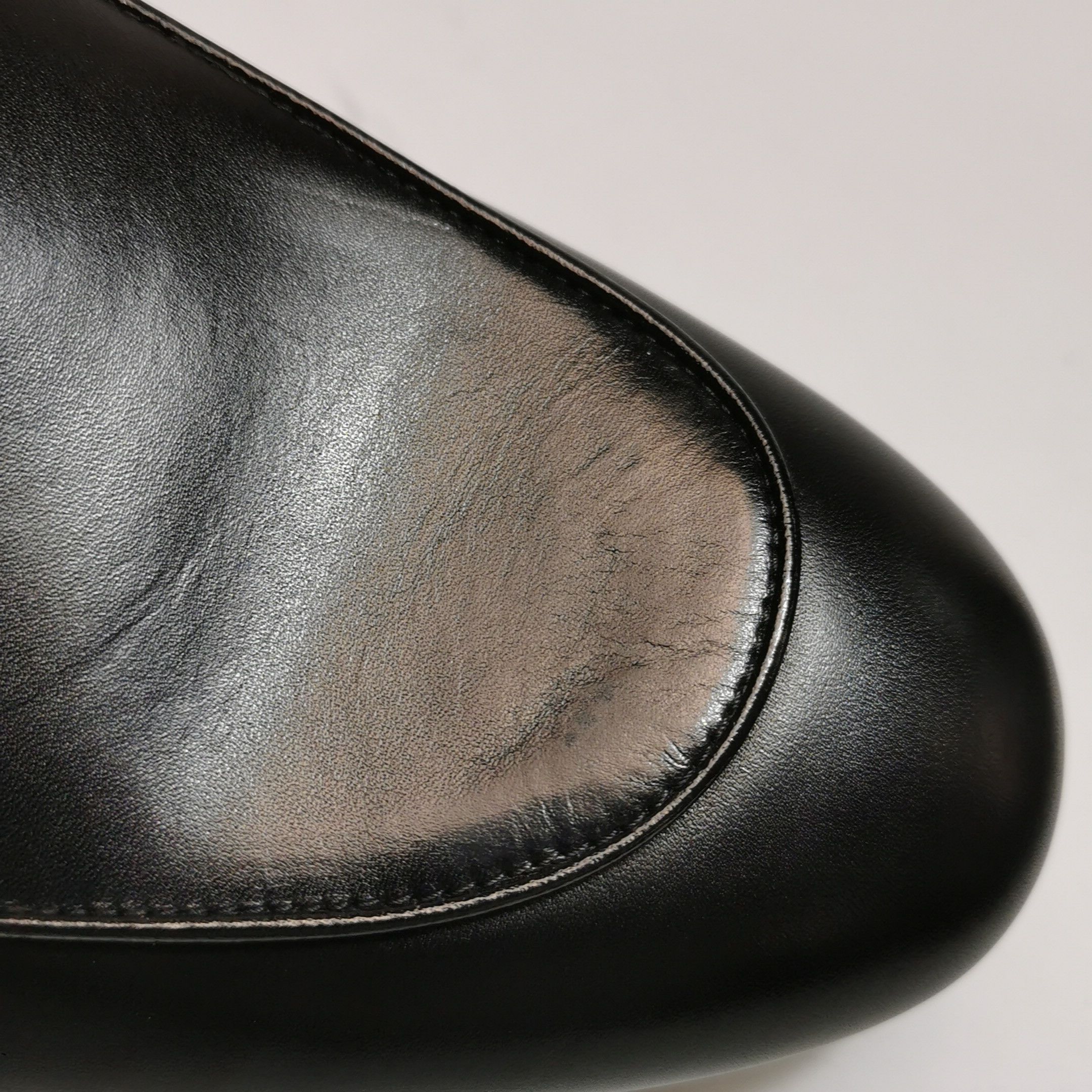 Gucci Gucci Black Leather Jordaan Loafers 8.5 Size US 9 / EU 42 - 14 Thumbnail