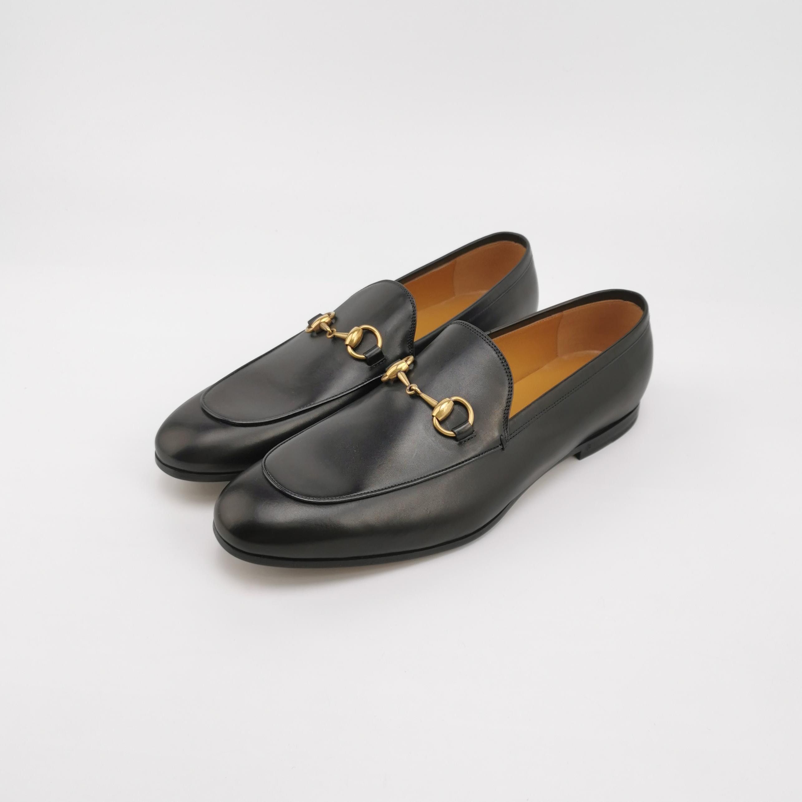 Gucci Gucci Black Leather Jordaan Loafers 8.5 Size US 9 / EU 42 - 3 Thumbnail