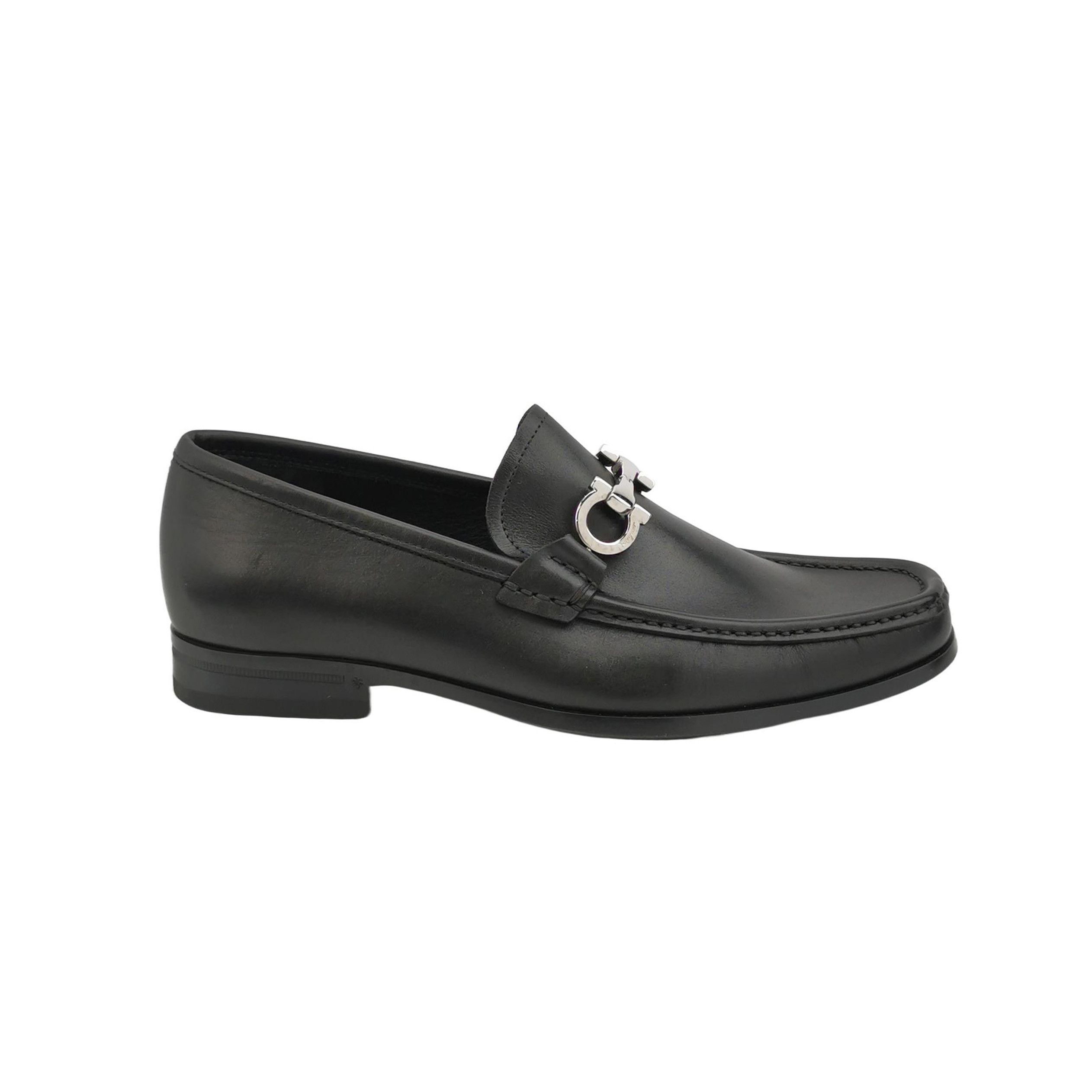 Salvatore Ferragamo Salvatore Ferragamo Gancini Bit Leather Loafers 39.5 Size US 6 / EU 39 - 2 Thumbnail