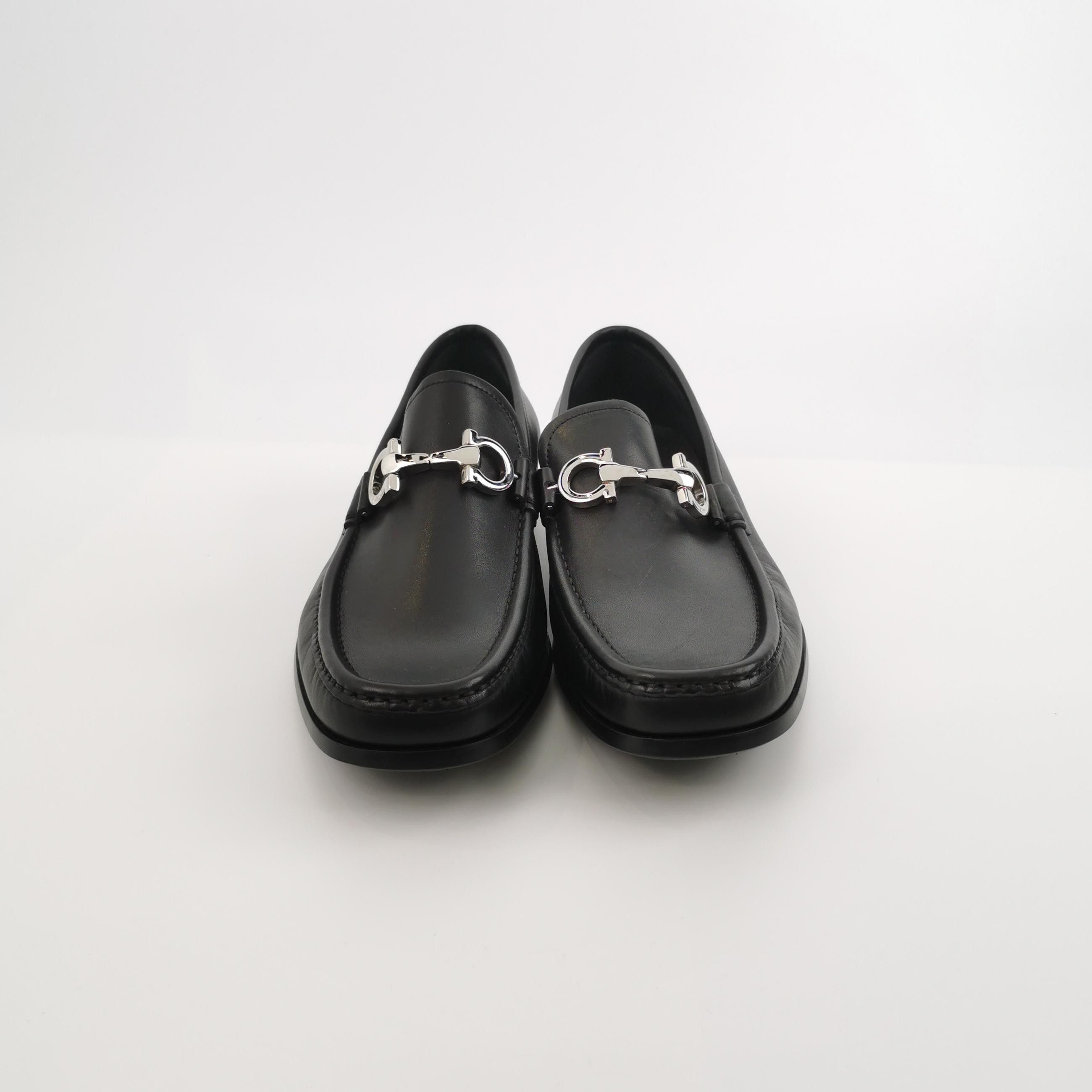 Salvatore Ferragamo Salvatore Ferragamo Gancini Bit Leather Loafers 39.5 Size US 6 / EU 39 - 4 Thumbnail