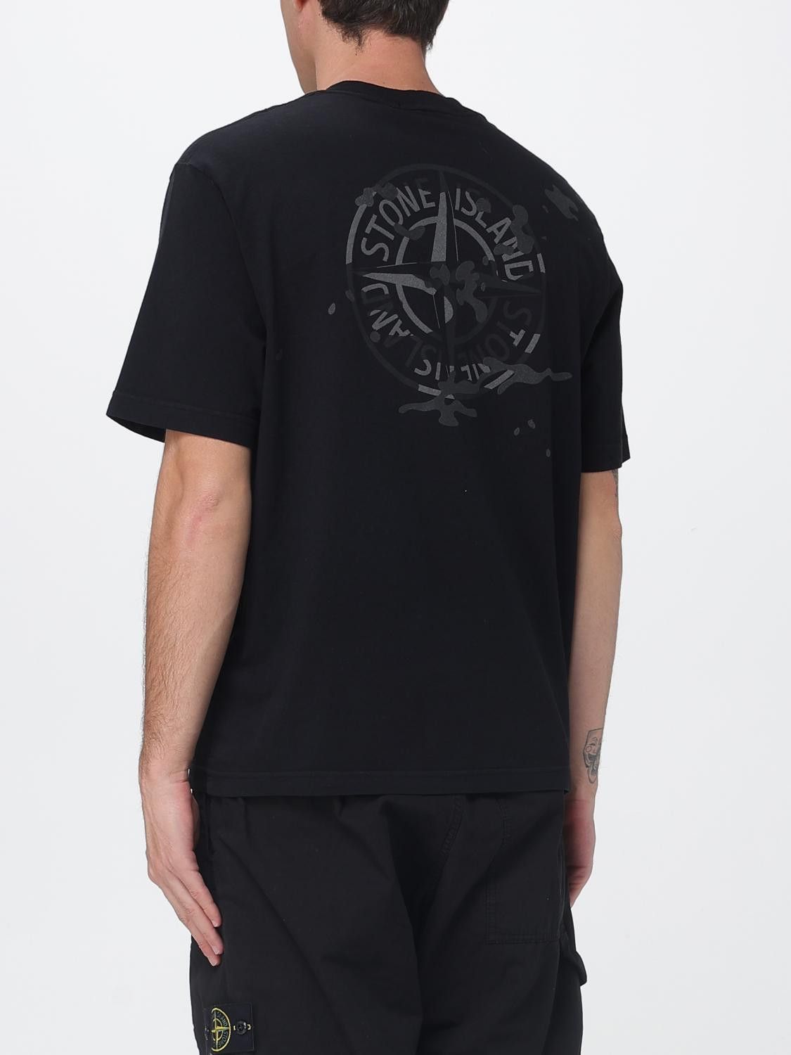 Stone Island Stone Island T-Shirt Men Black Size US XL / EU 56 / 4 - 3 Thumbnail