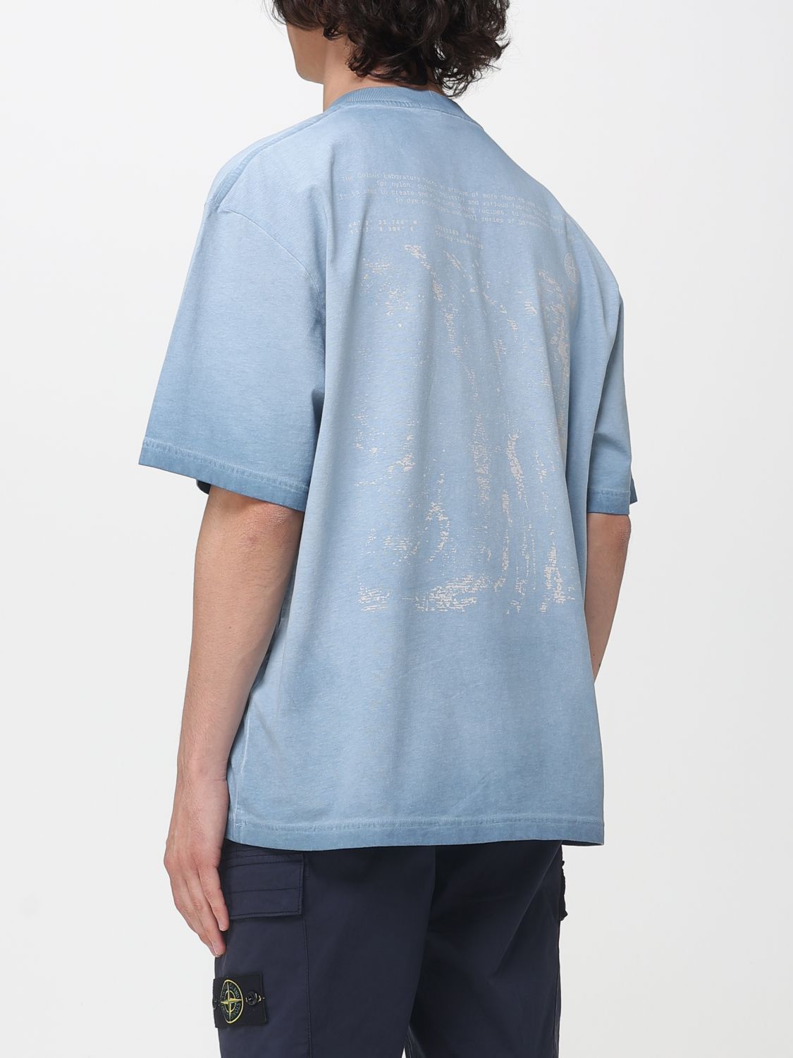 Stone Island Stone Island T-Shirt Men Blue Size US L / EU 52-54 / 3 - 2 Thumbnail