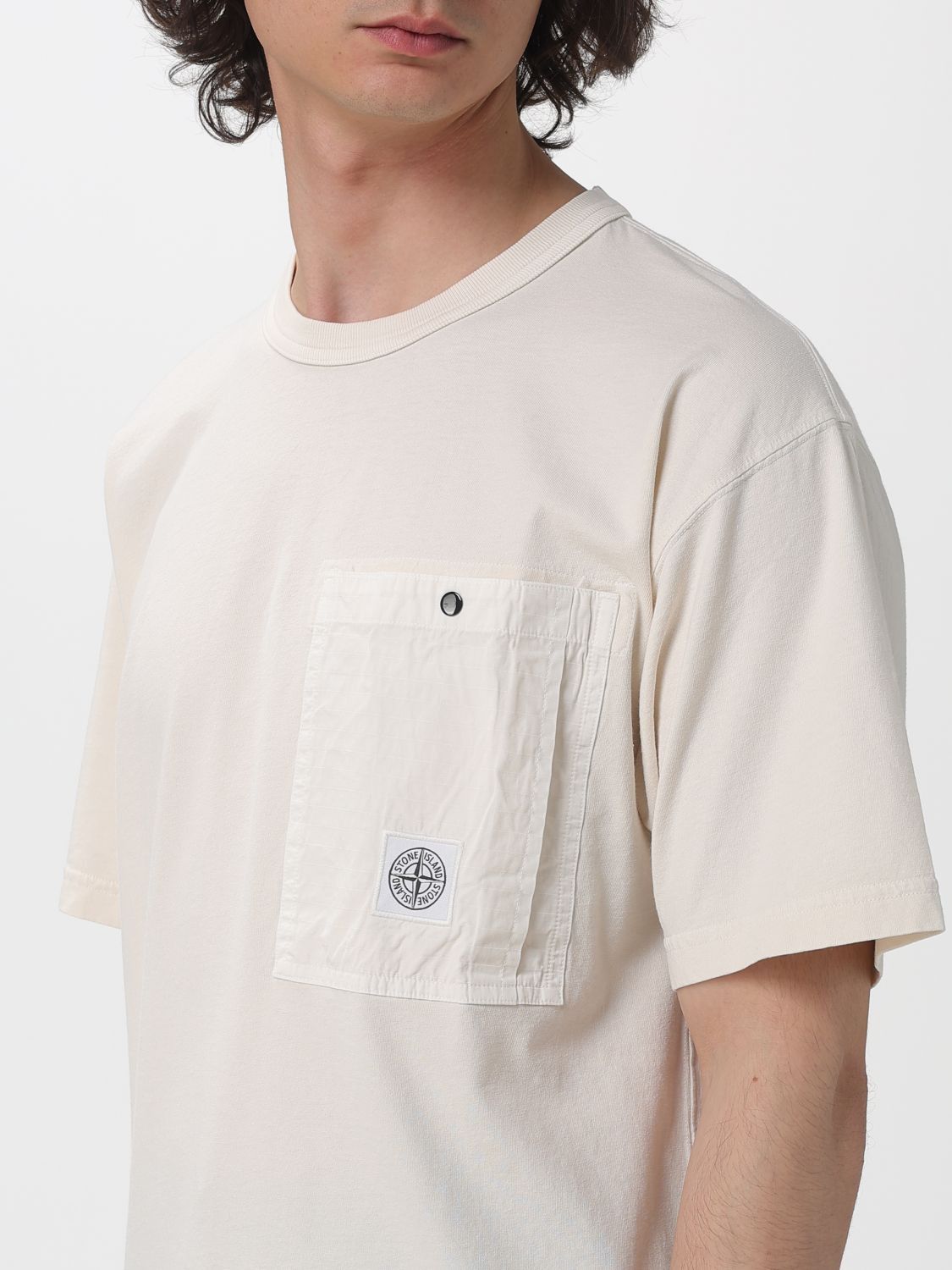 Stone Island Stone Island T-Shirt Men Ivory Size US M / EU 48-50 / 2 - 4 Thumbnail