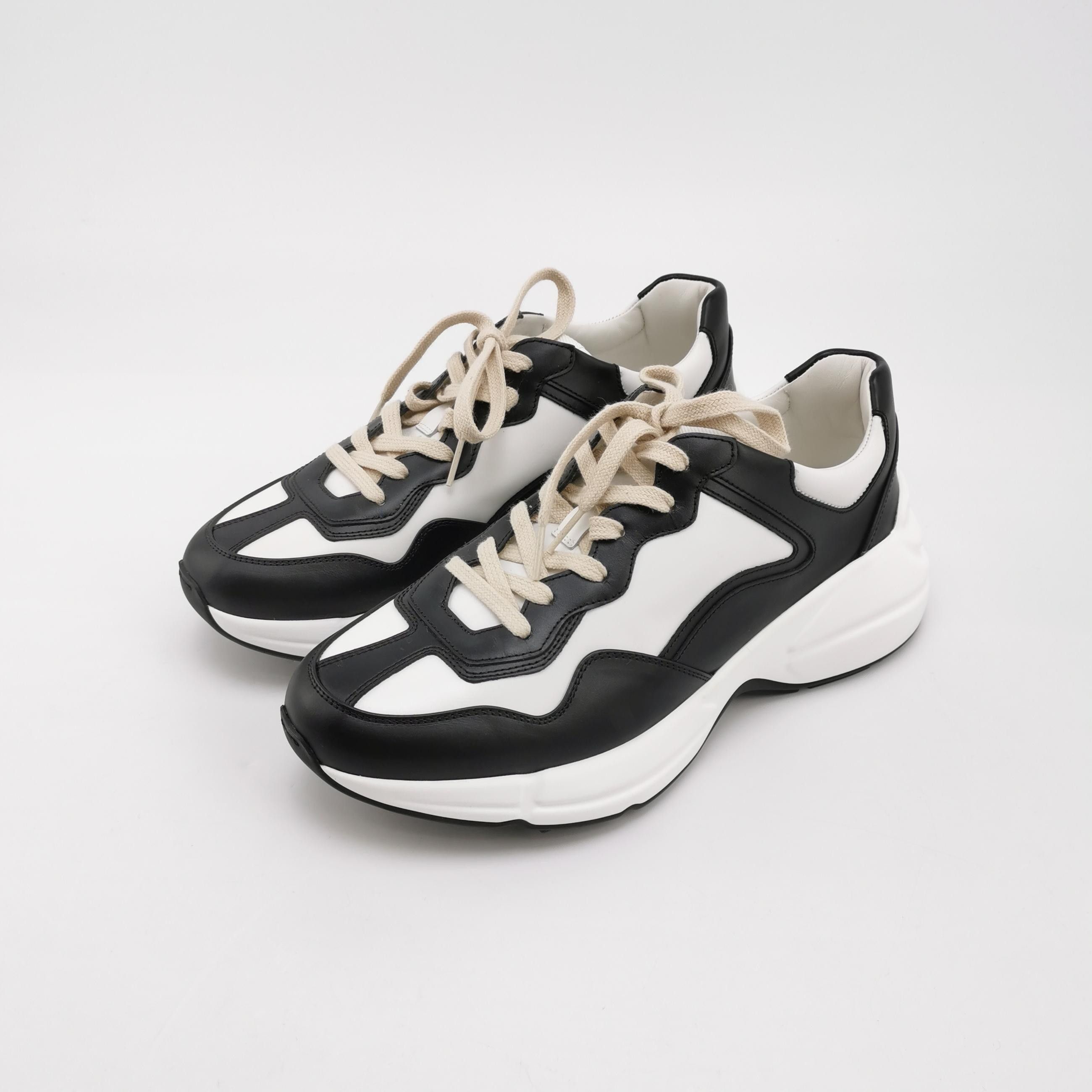 Gucci Gucci Rhyton Two-Tone Leather Sneakers 7 Size US 8 / EU 41 - 3 Thumbnail