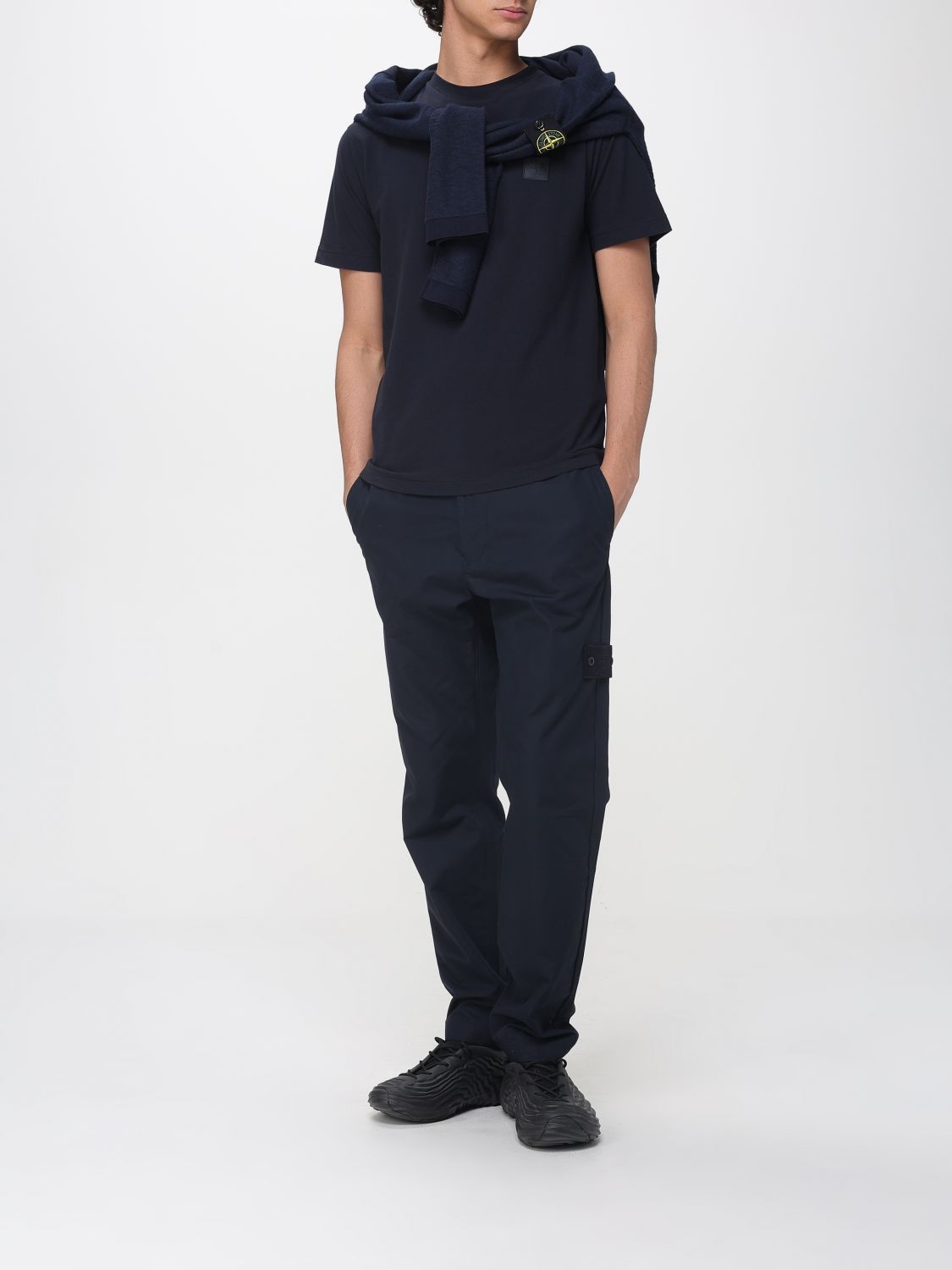 Stone Island Stone Island T-Shirt Men Black Size US XL / EU 56 / 4 - 2 Thumbnail