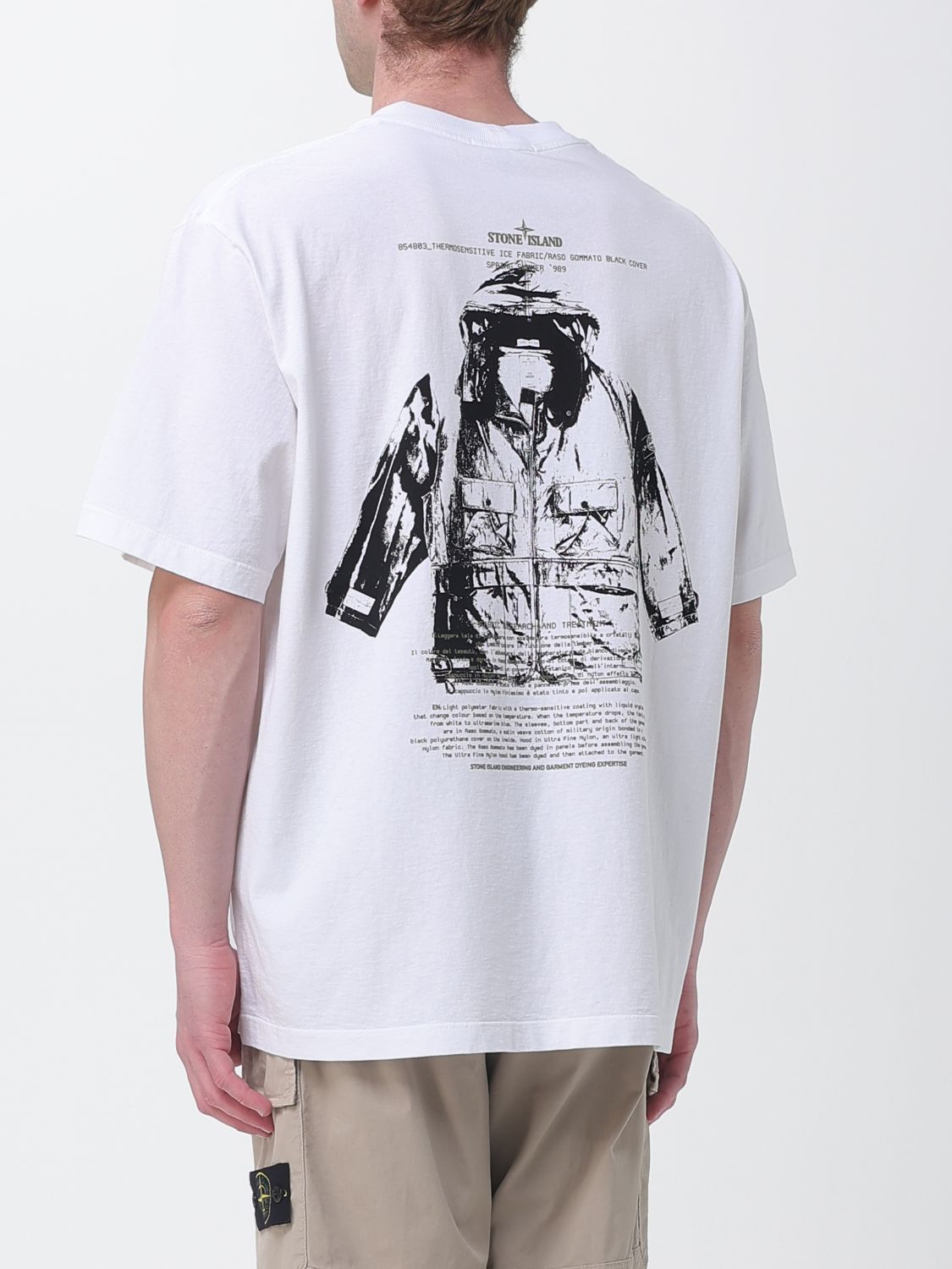 Stone Island Stone Island T-Shirt Men White Size US XL / EU 56 / 4 - 3 Thumbnail