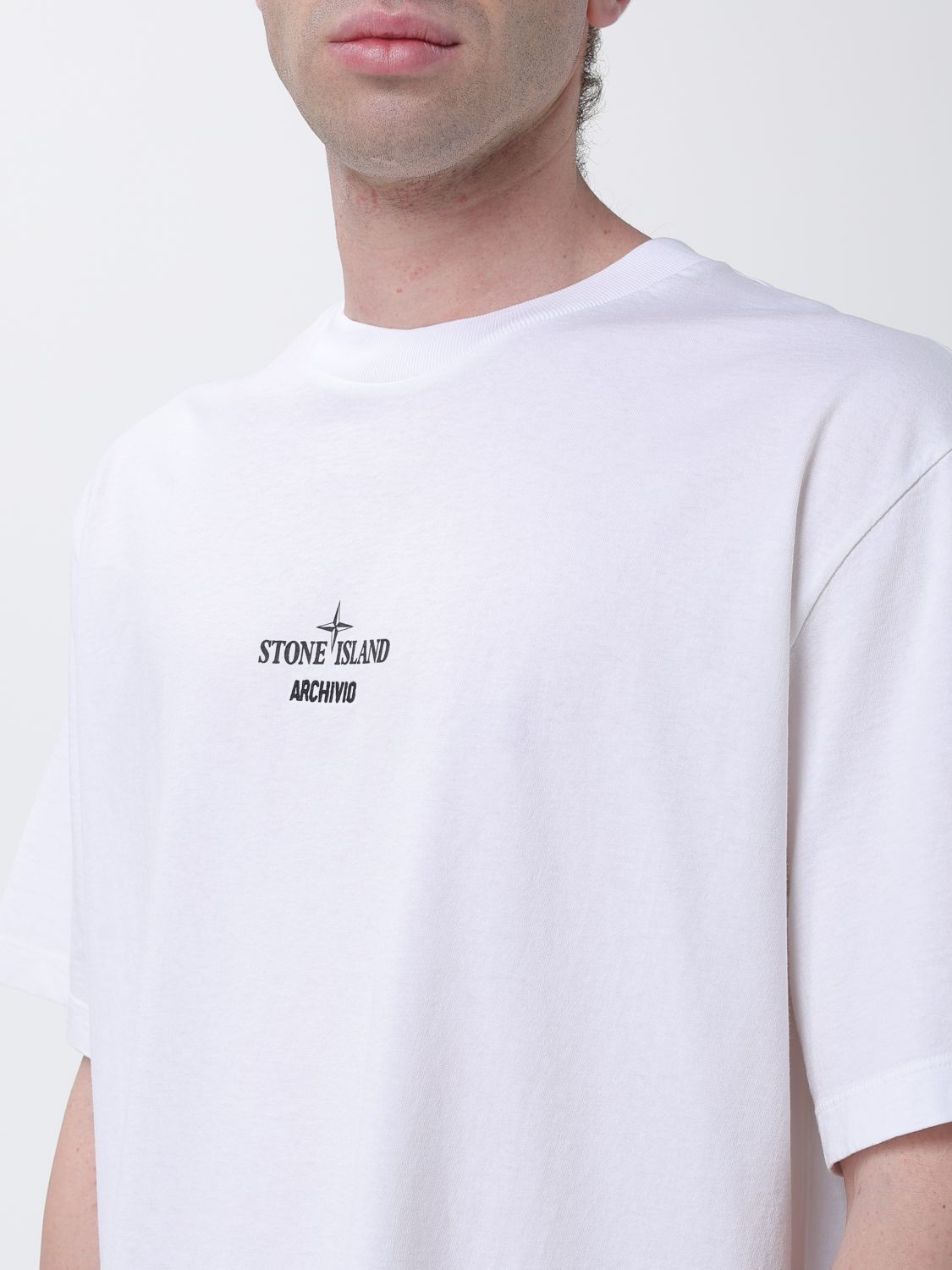 Stone Island Stone Island T-Shirt Men White Size US XL / EU 56 / 4 - 4 Thumbnail