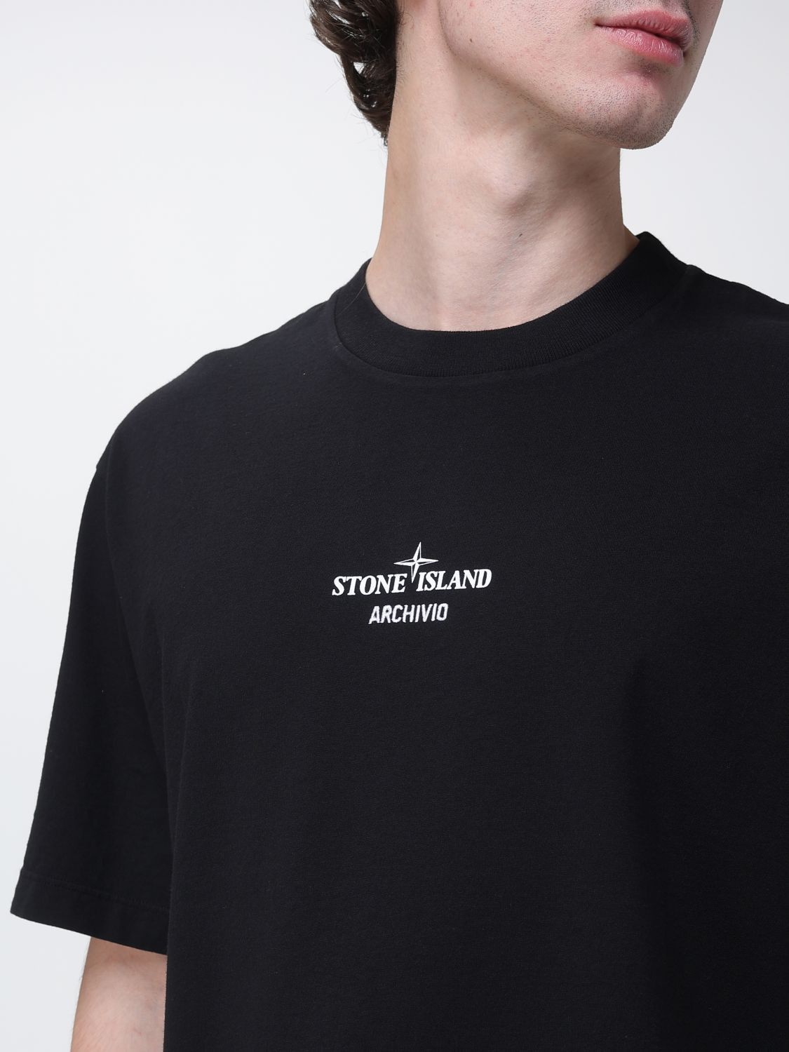 Stone Island Stone Island T-Shirt Men Black Size US XL / EU 56 / 4 - 3 Thumbnail