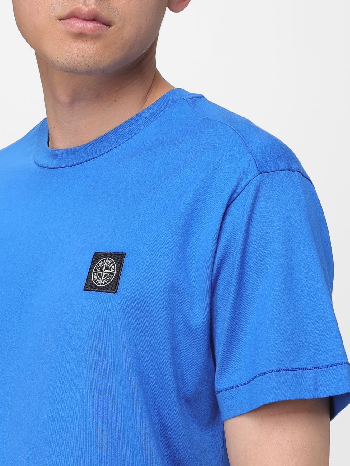 Stone Island Stone Island T-Shirt Men Royal Blue Size US XL / EU 56 / 4 - 3 Thumbnail