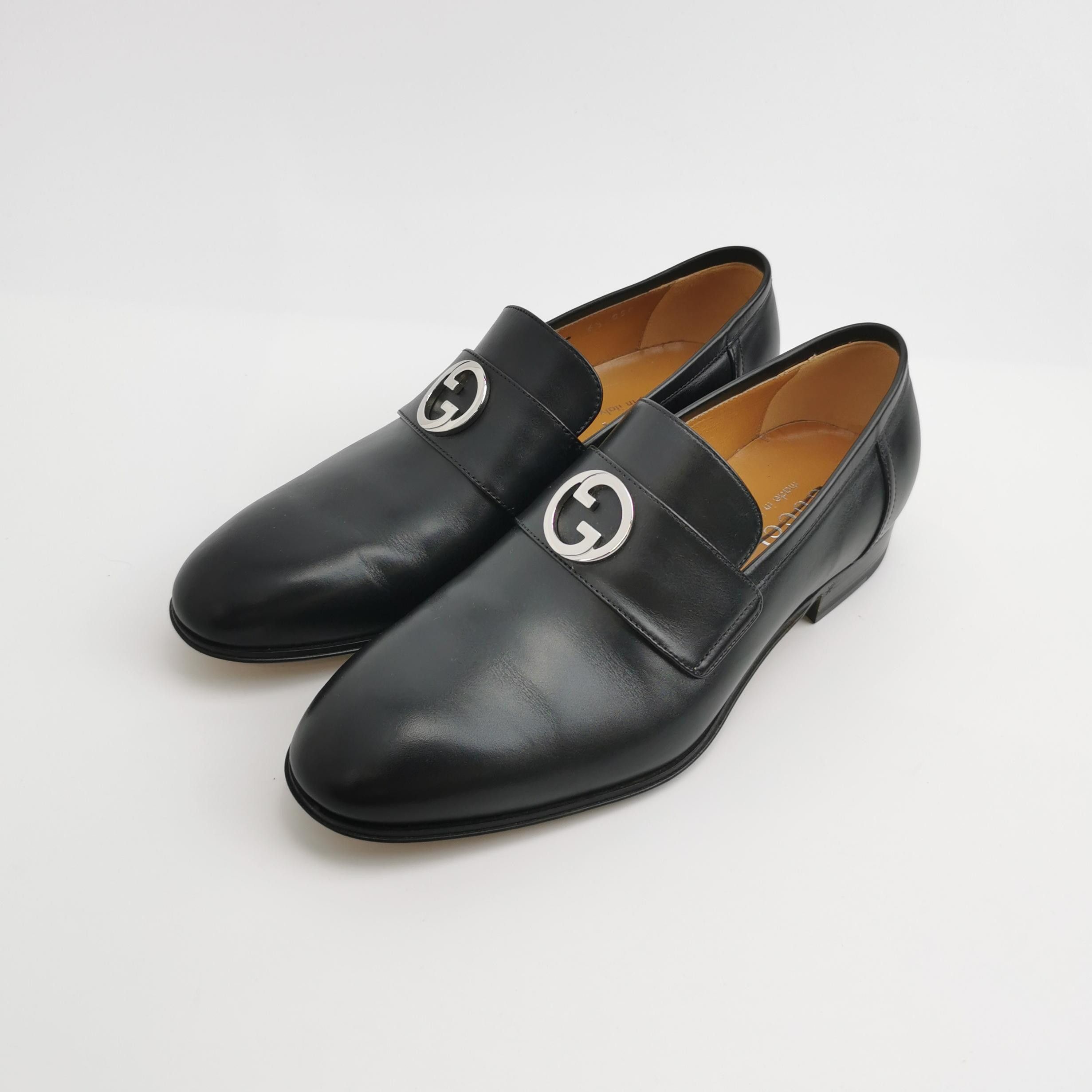 Gucci Gucci Interlocking G Leather Loafers UK 6.5 Size US 7 / EU 40 - 3 Thumbnail